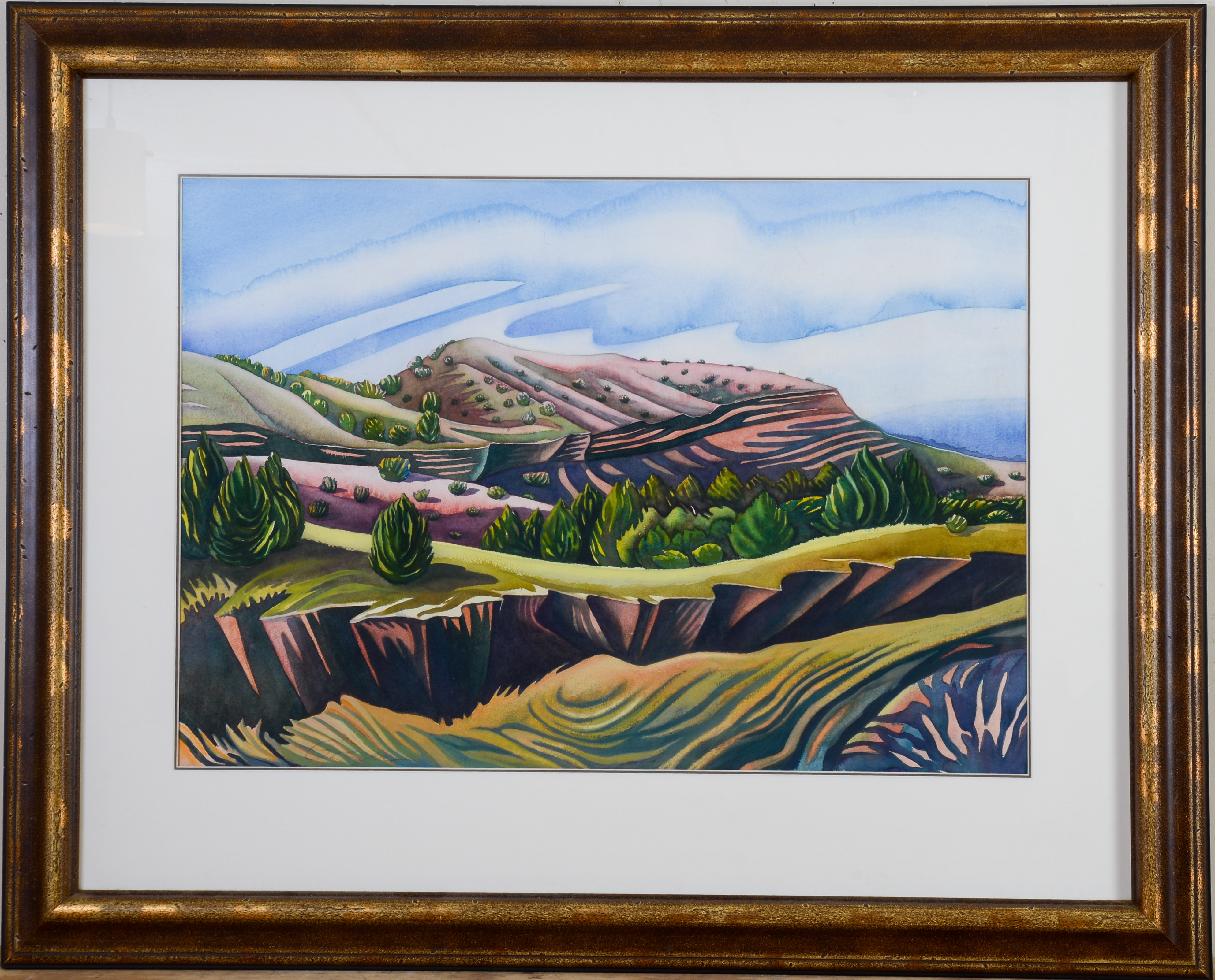 C. SHANA GREGER (AMERICAN, CONTEMPORARY). WESTERN LANDSCAPE.