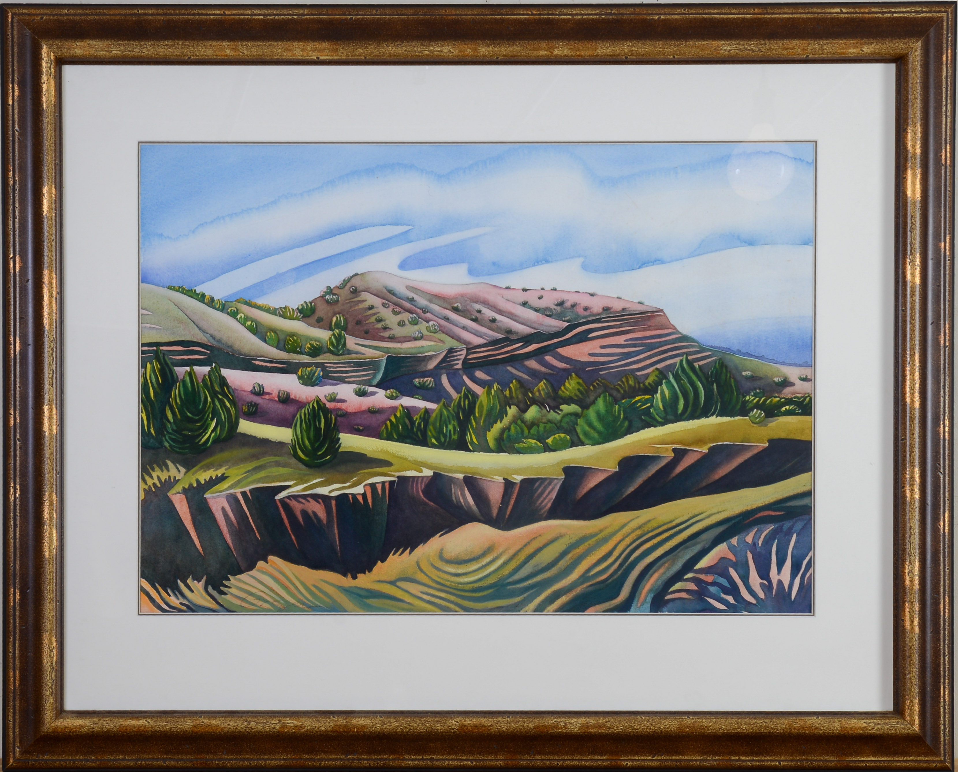 C. SHANA GREGER (AMERICAN, CONTEMPORARY). WESTERN LANDSCAPE.
