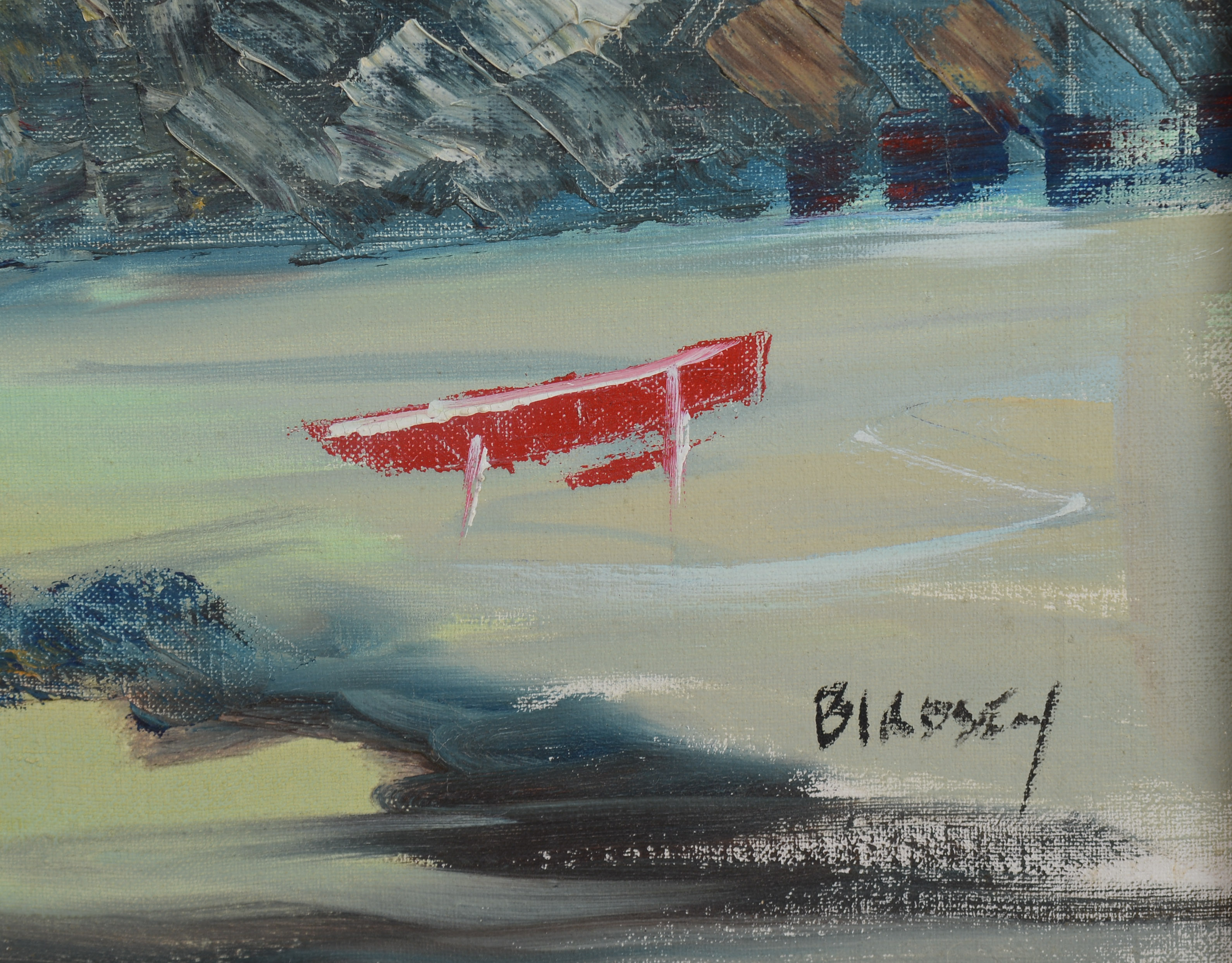 ALFRED BIRDSEY (1912-1996). BERMUDA HARBOR SCENE.
