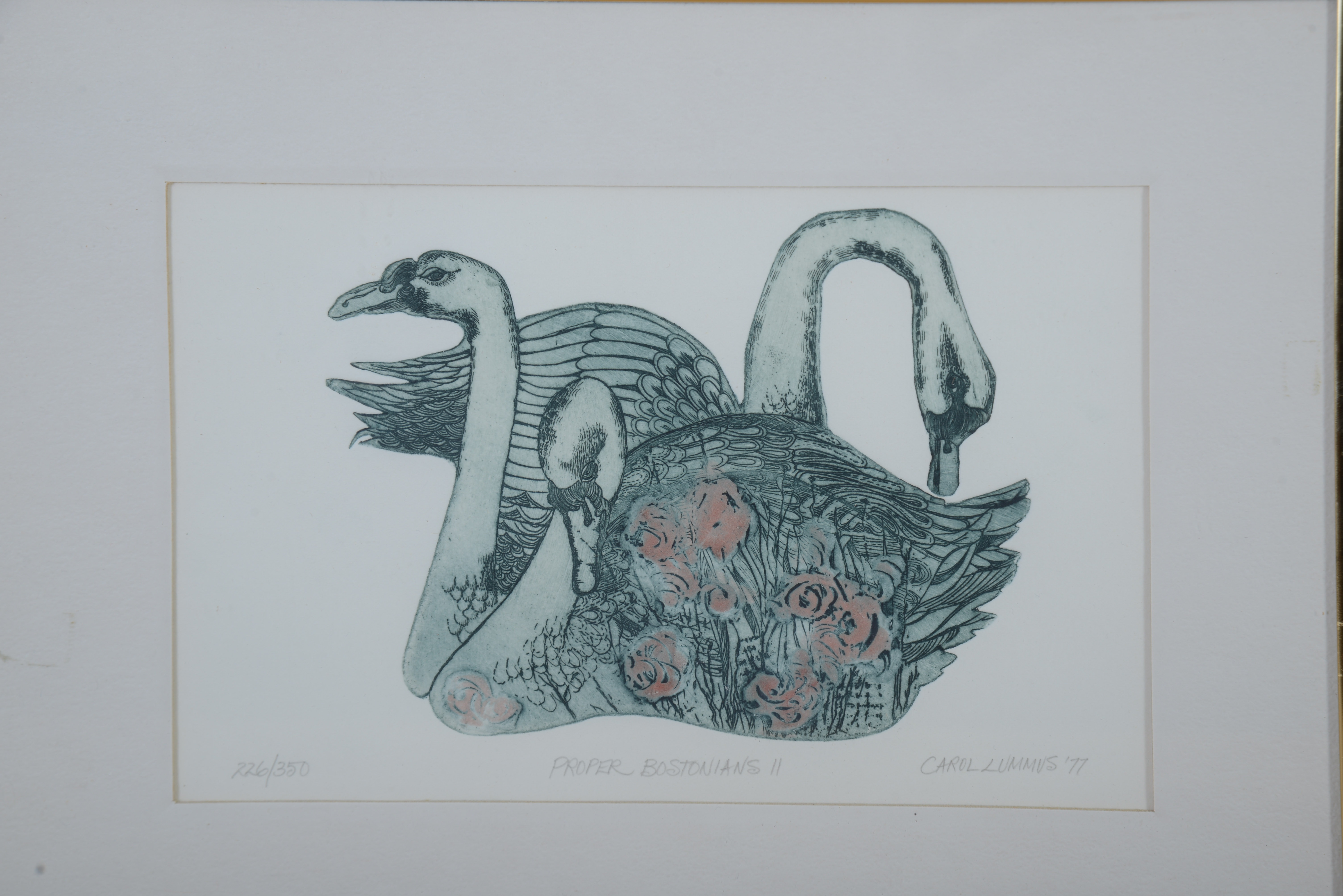 CAROL LUMMUS. TWO PRINTS.