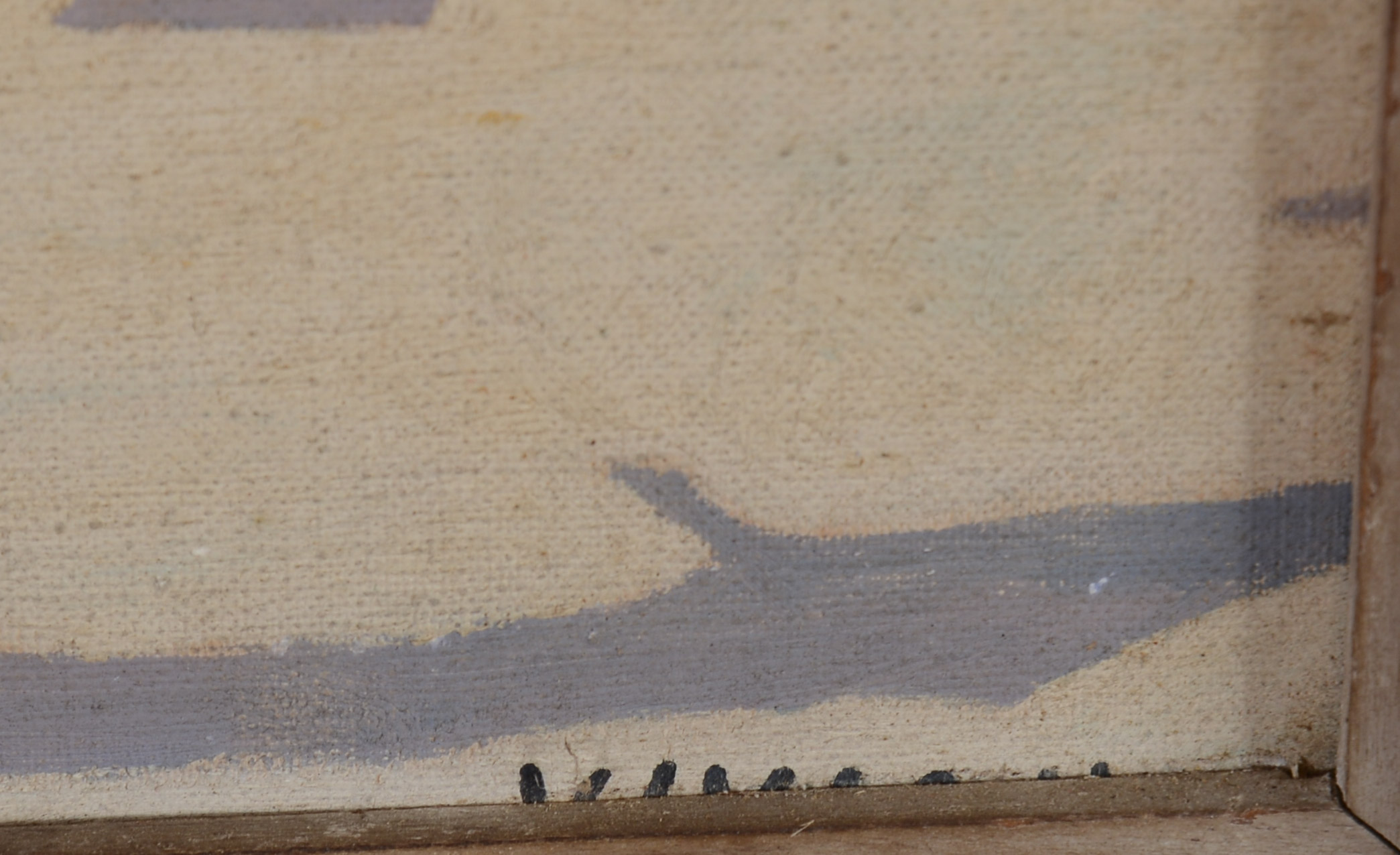 MODERNIST LANDSCAPE, SIGNED VIVIAN.