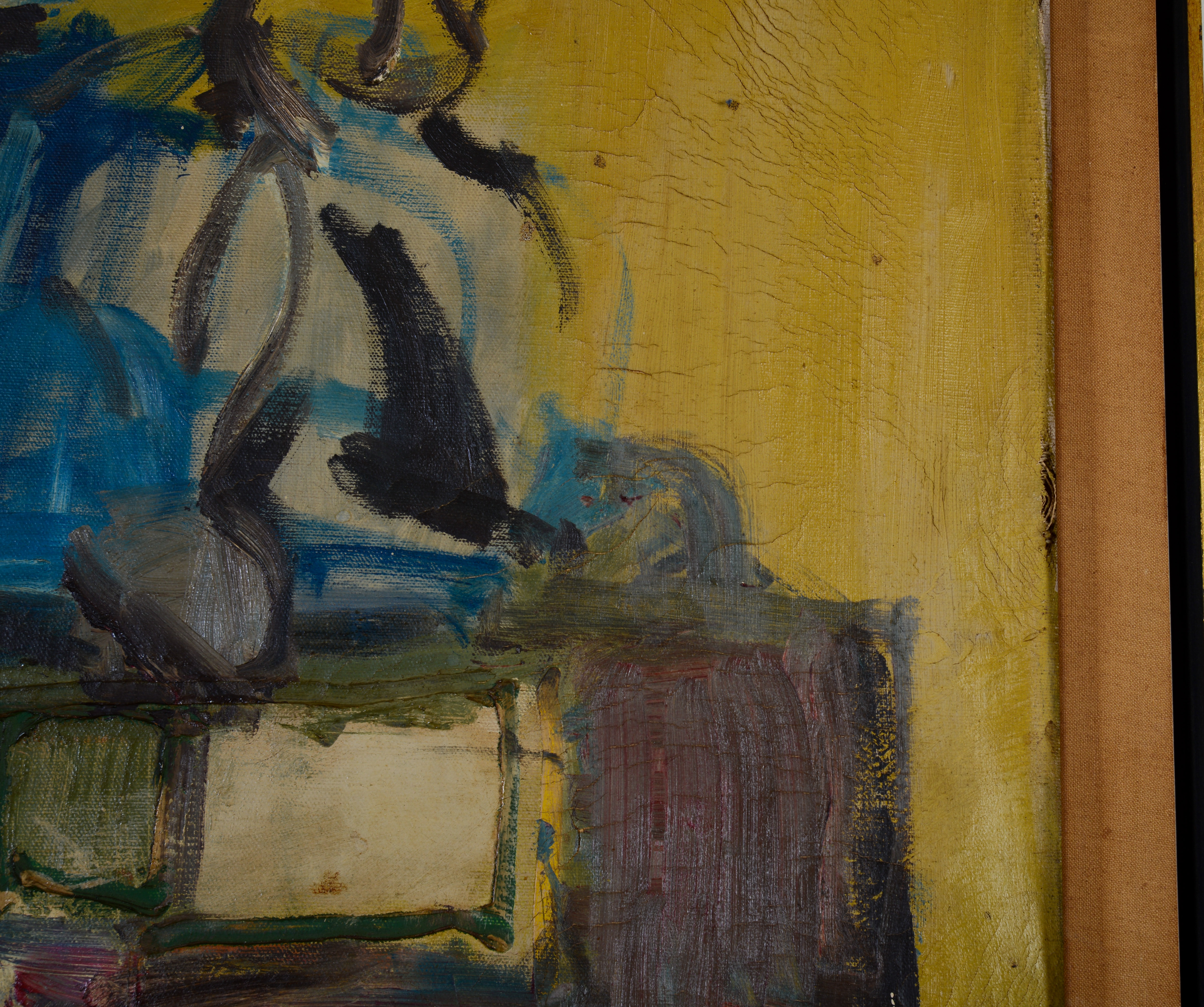 MID CENTURY ABSTRACT PAINTING.