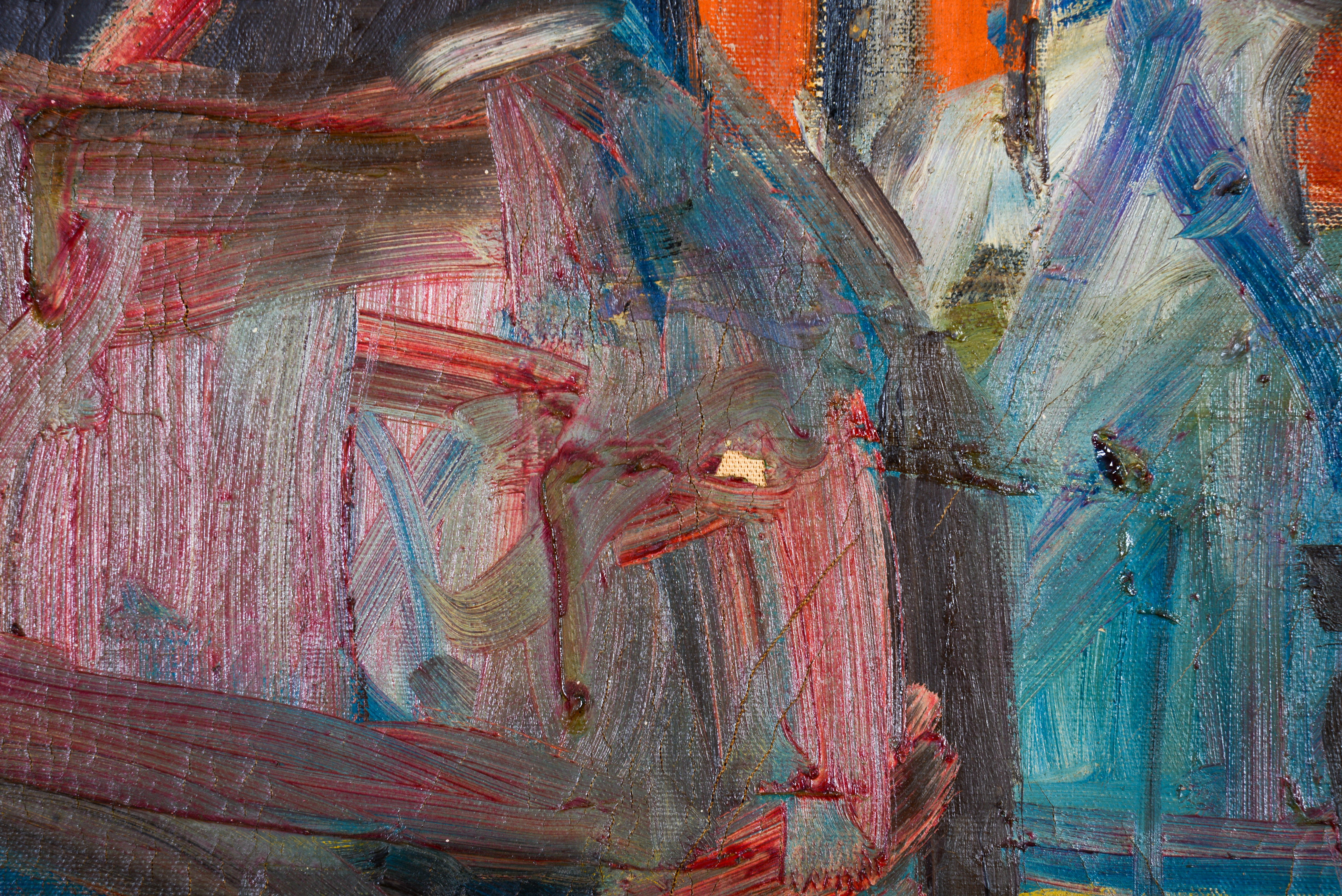 MID CENTURY ABSTRACT PAINTING.