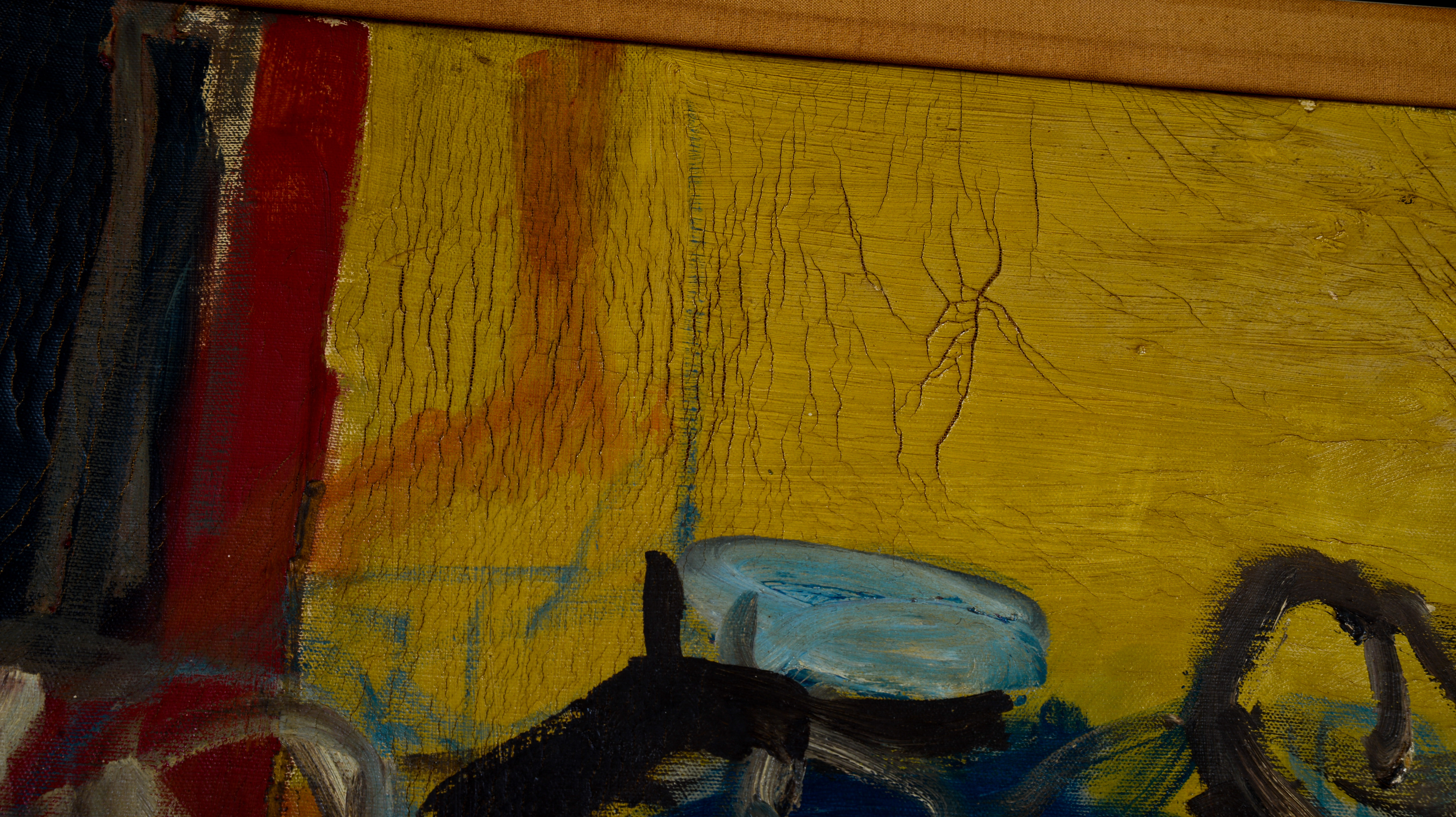 MID CENTURY ABSTRACT PAINTING.