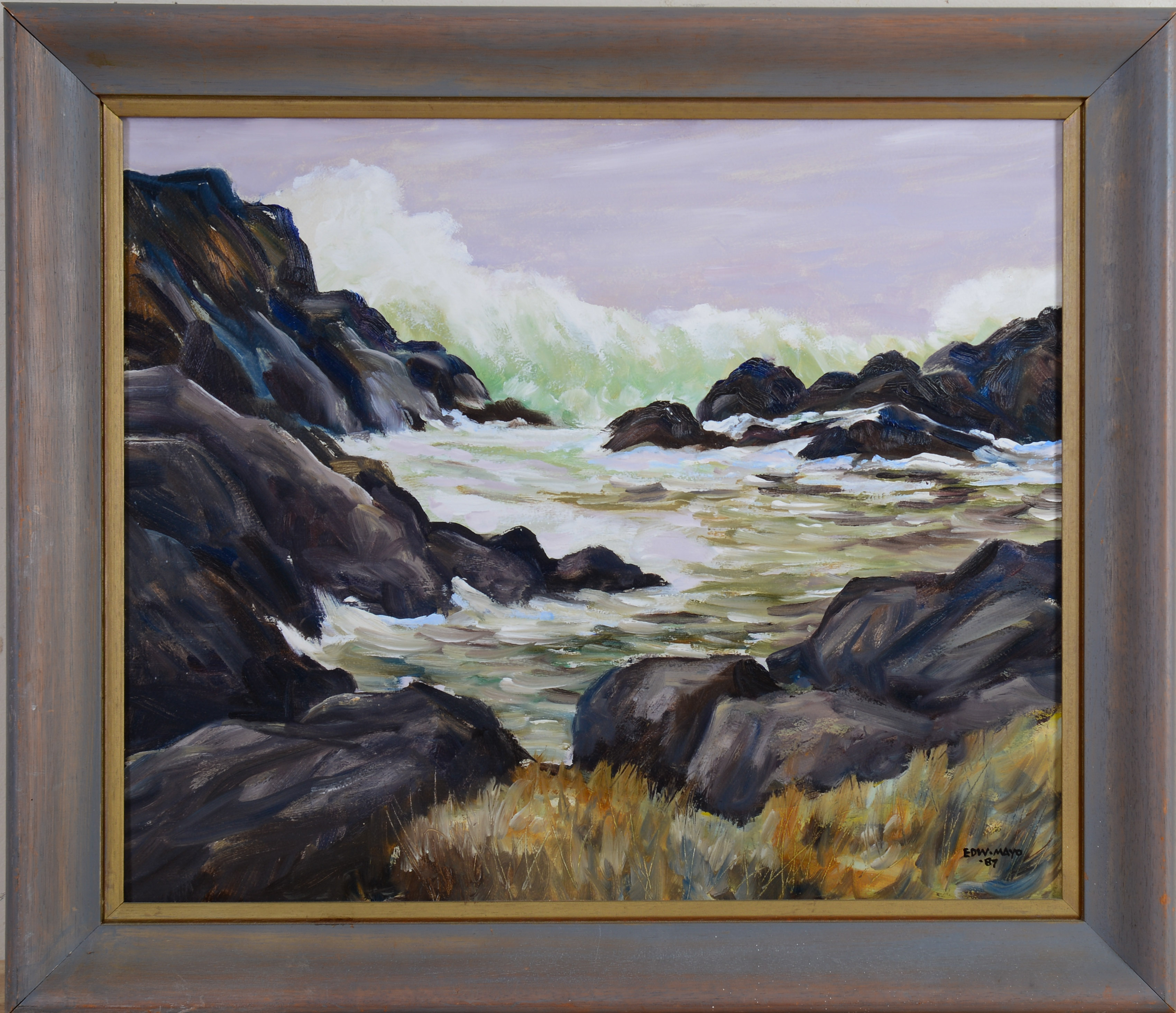 EDWARD MAYO (1917-1989). KENNEBUNKPORT SEASCAPE.