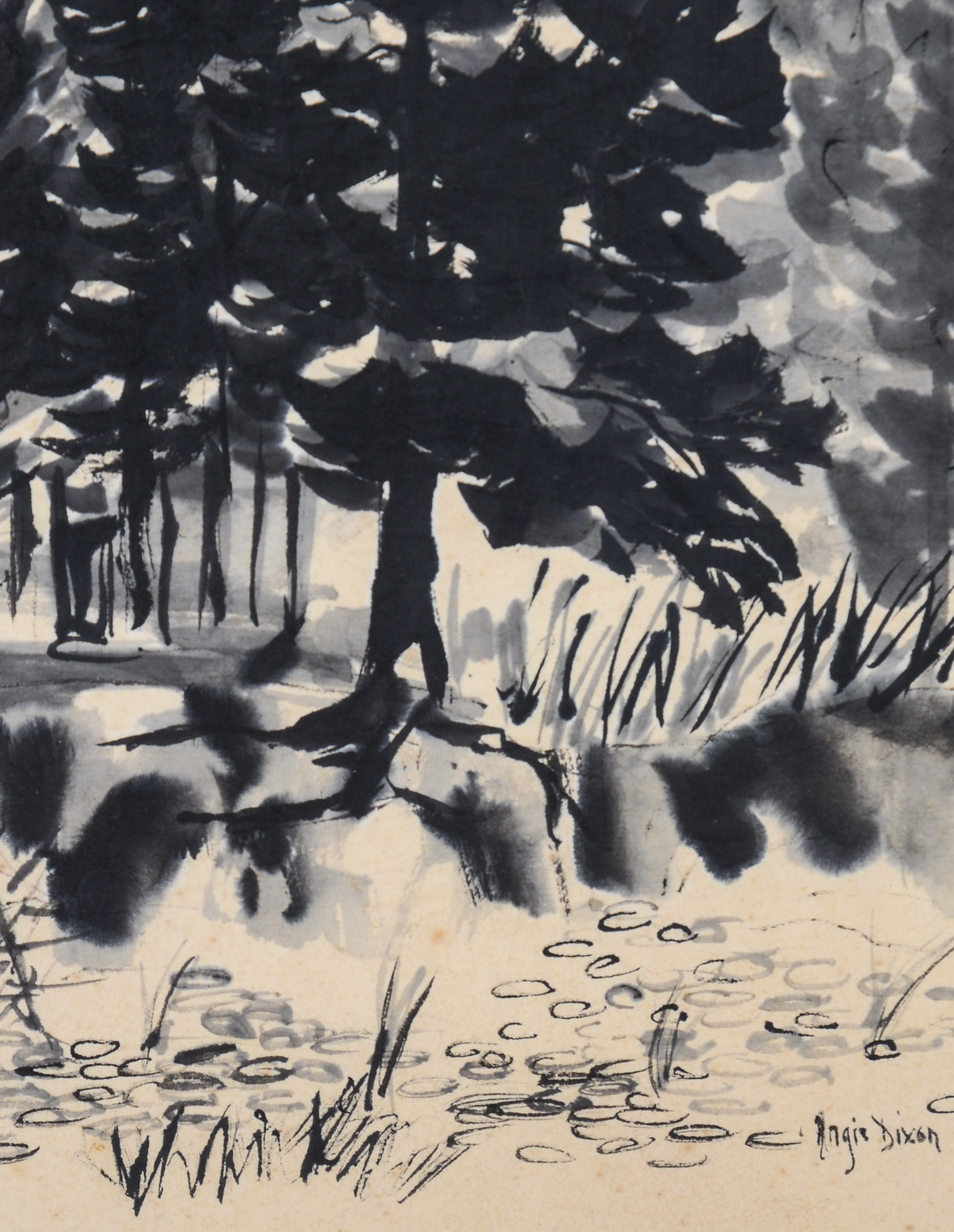 ANGIE DIXON (B. 1953). TREES.