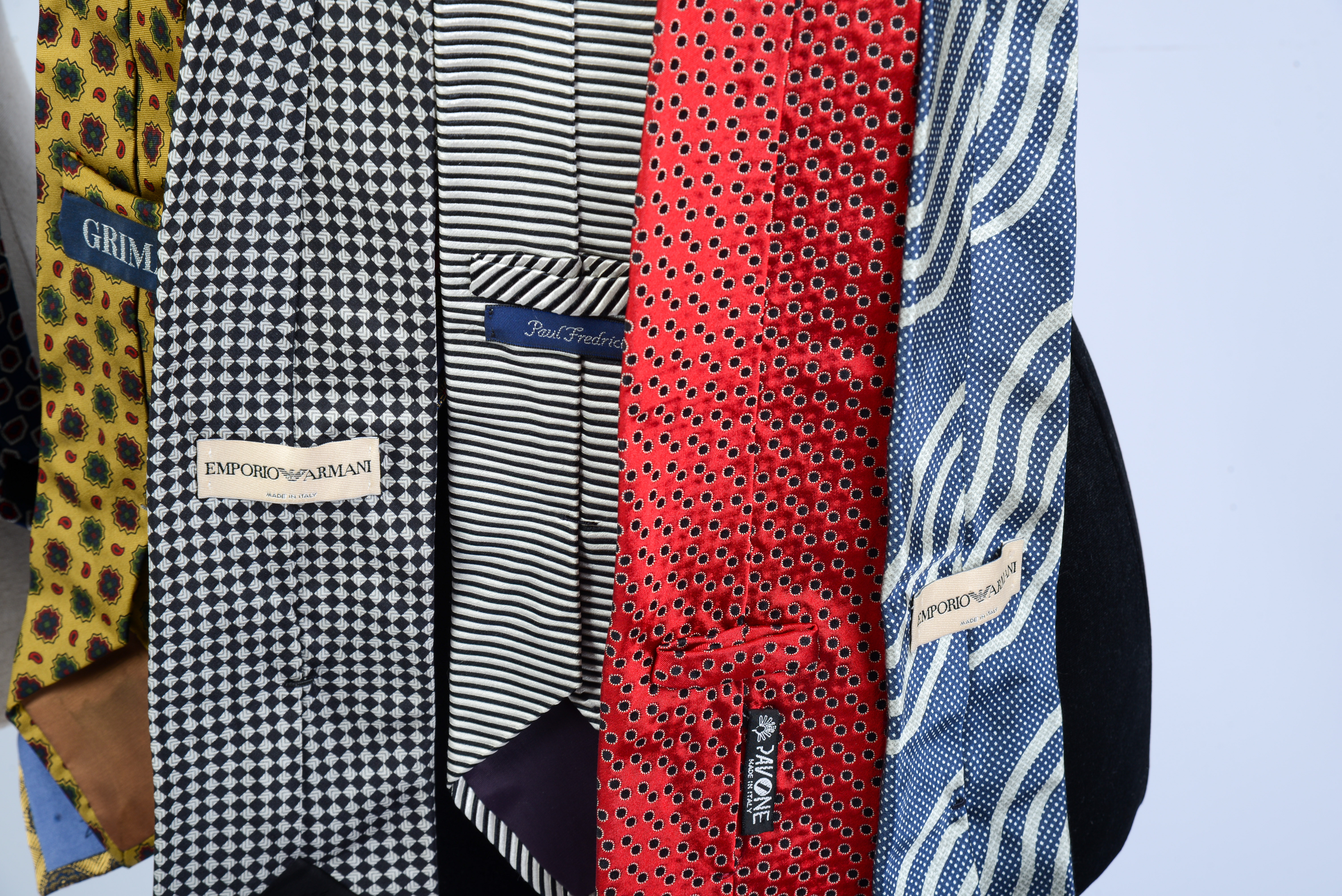 TWELVE DESIGNER TIES.