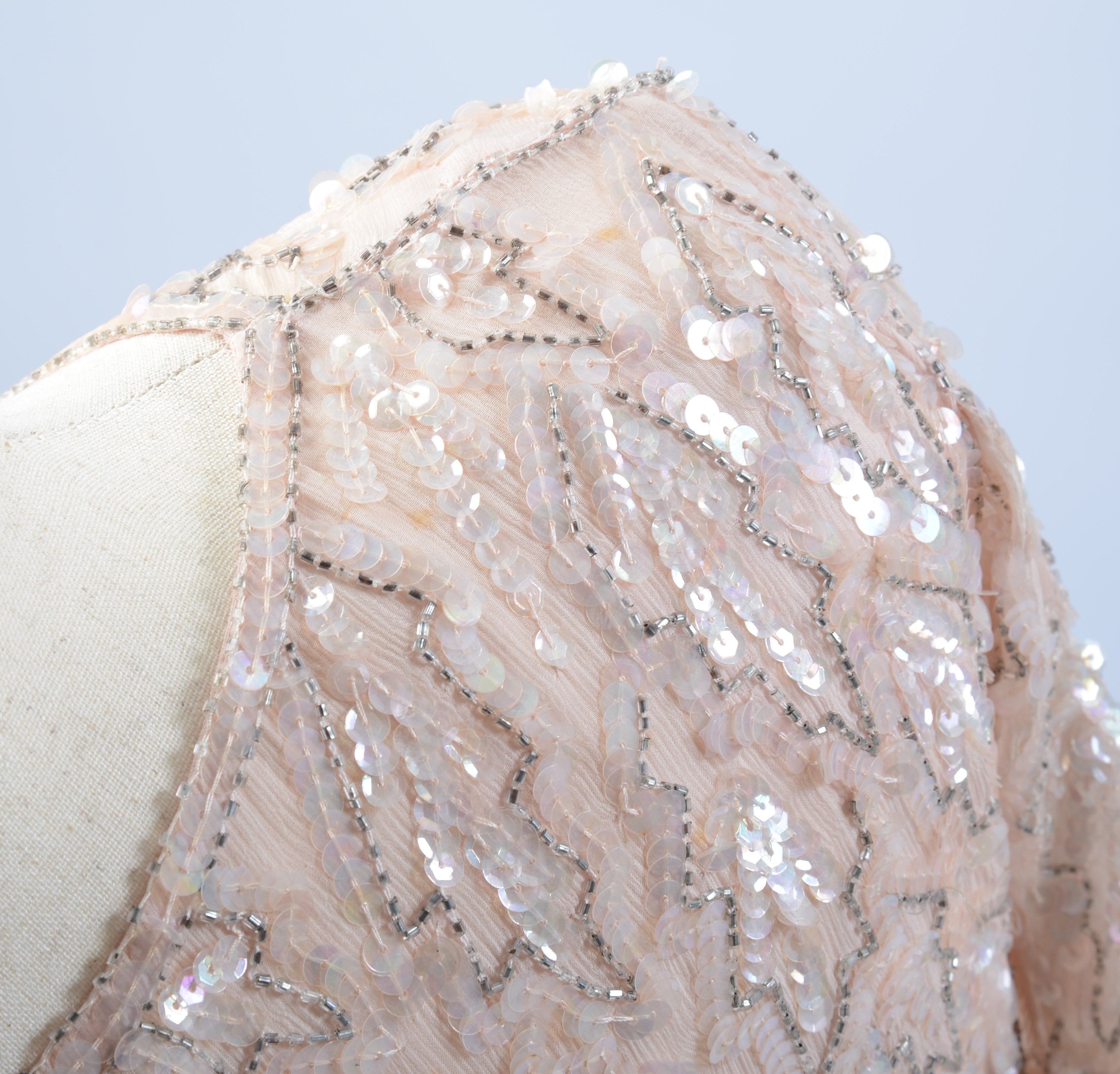 VINTAGE SEQUIN DRESS.