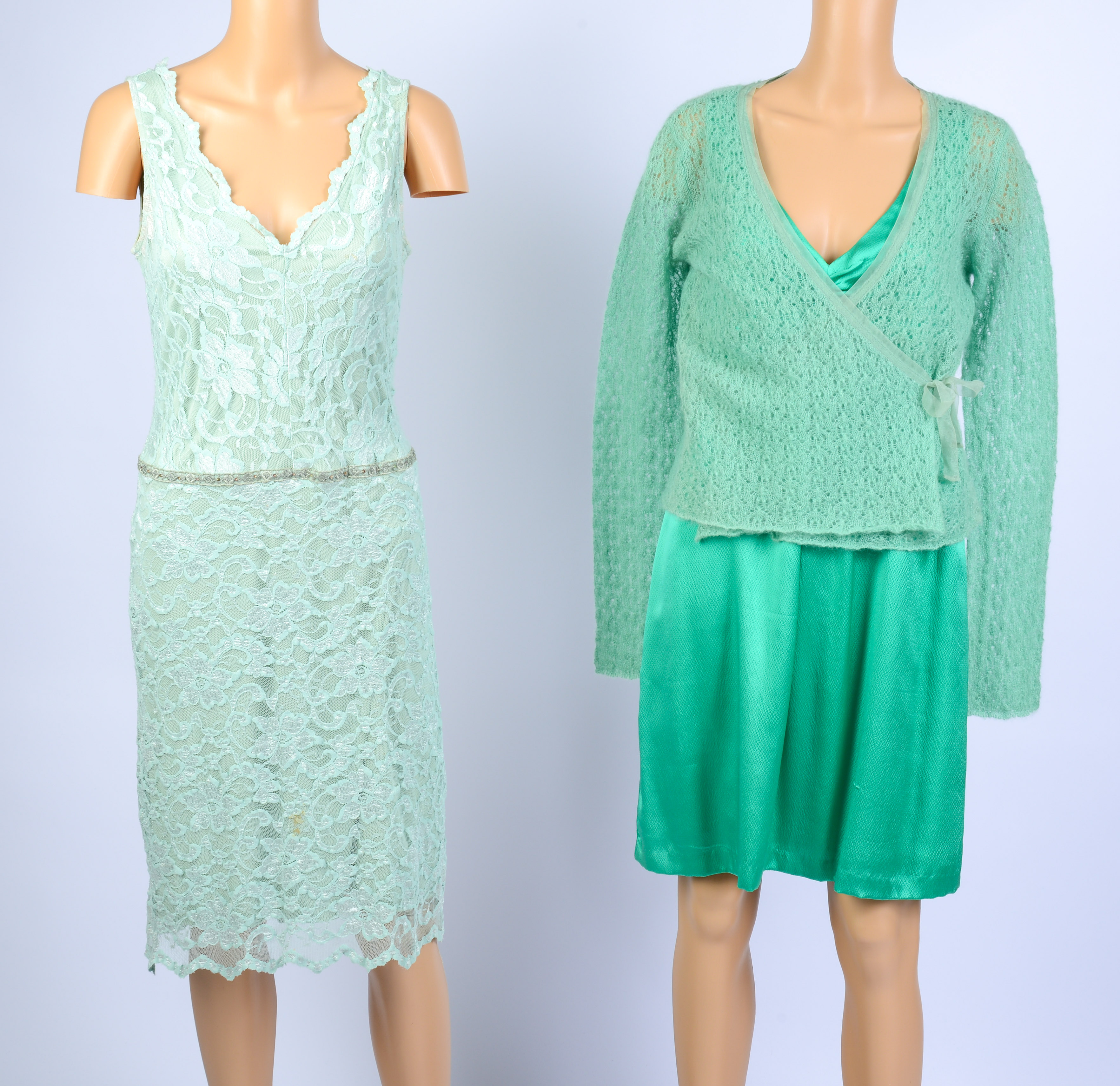 MARGARET O'LEARY AND ALEXIA ADMOR DRESSES, SIZE M.