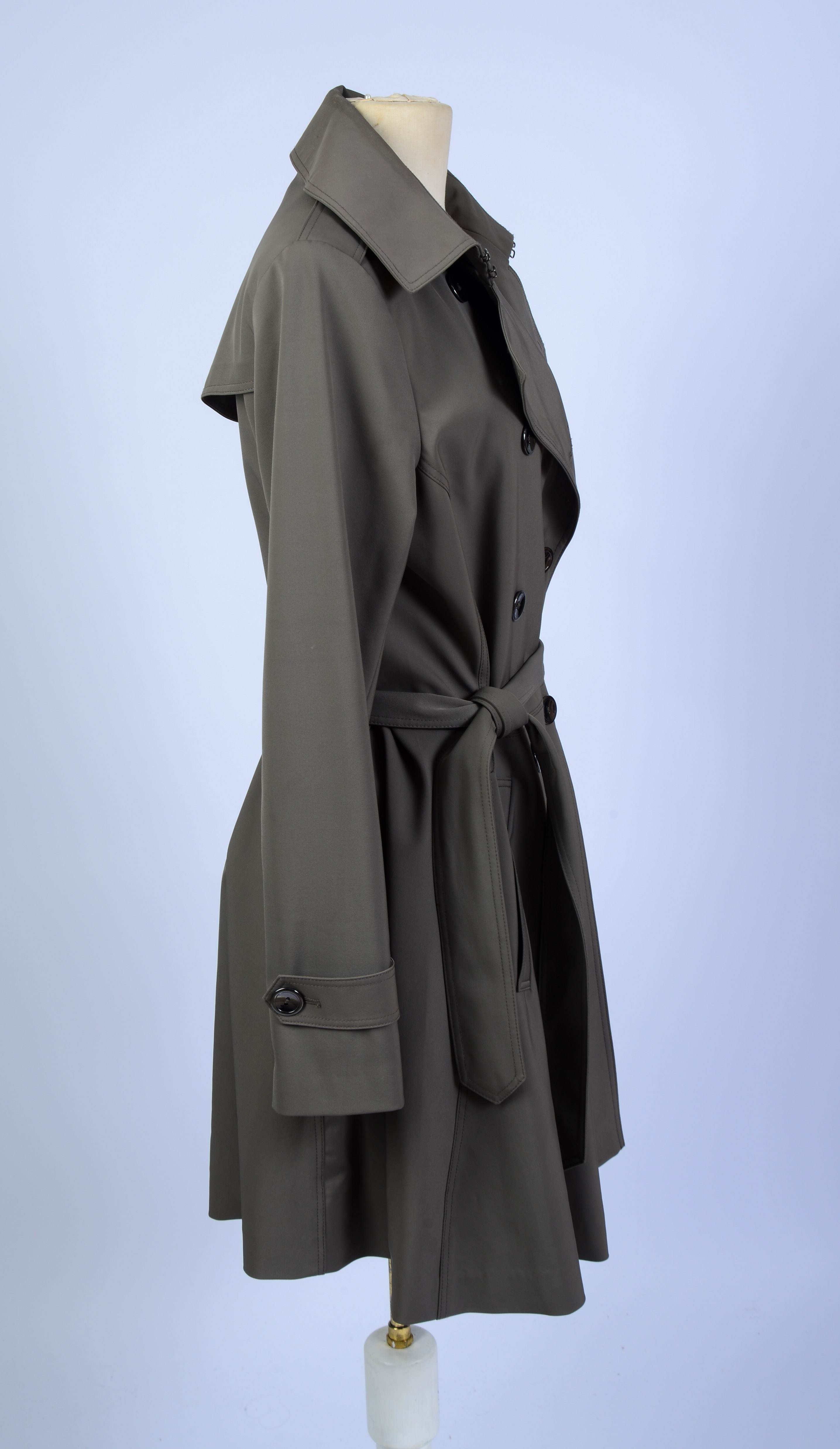 TRINA TURK TRENCH COAT, SIZE 10.
