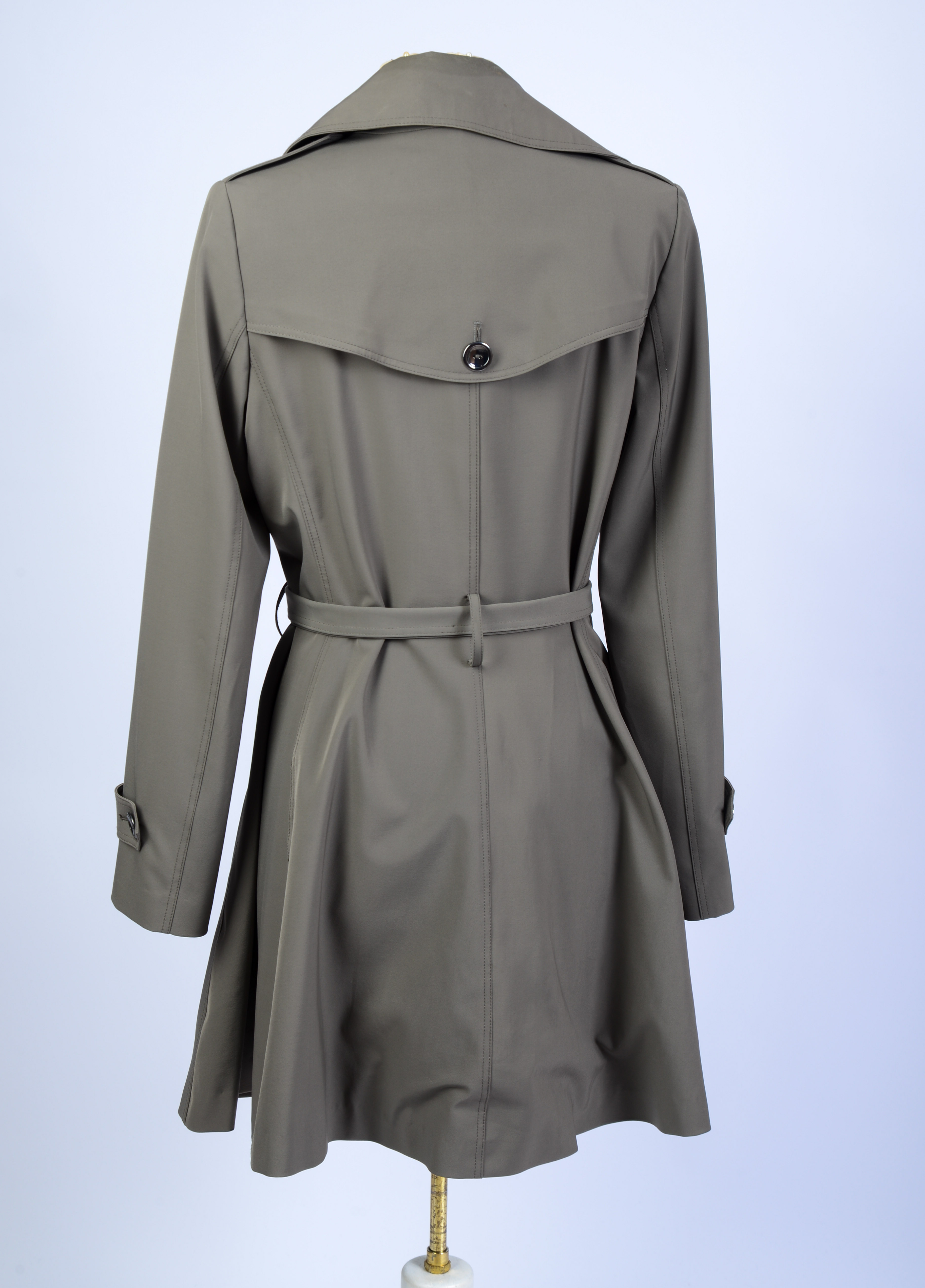 TRINA TURK TRENCH COAT, SIZE 10.