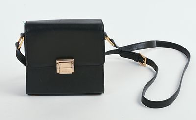 ESCADA LEATHER PURSE. 6 x 6.5 x 3 inches. Together with a Marblehead Handprints pouch.