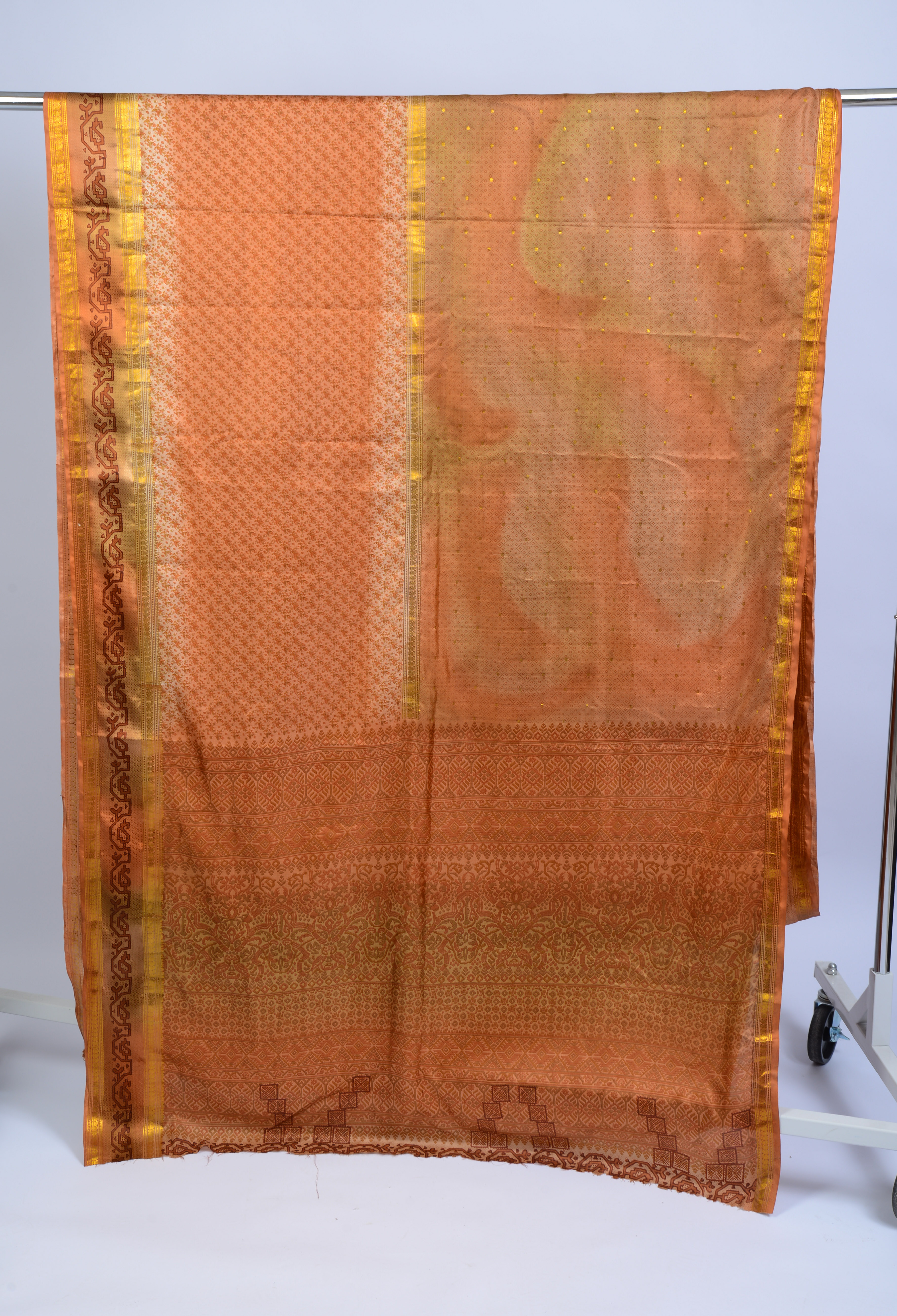 LARGE SWATCH OF SARI SILK.
