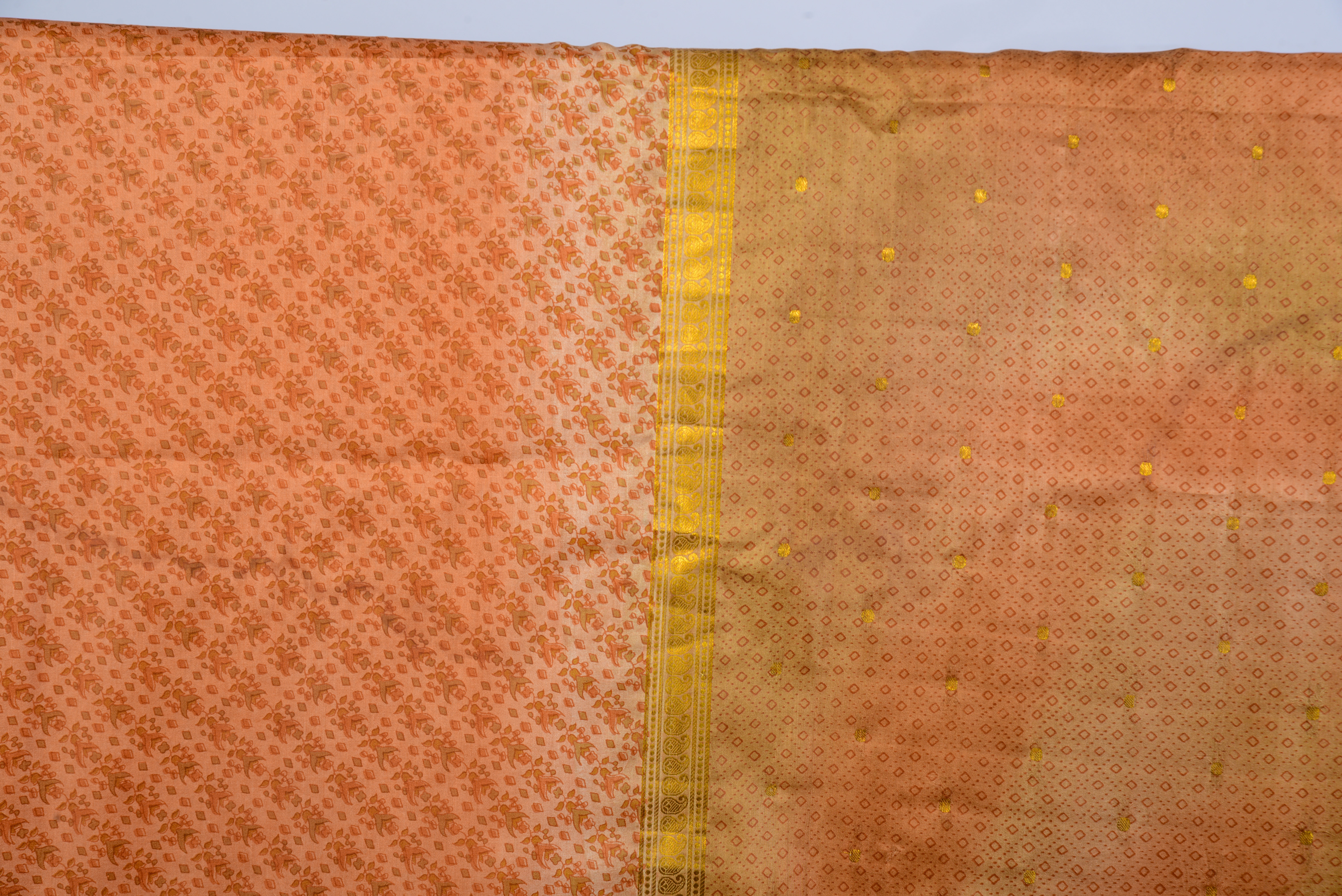 LARGE SWATCH OF SARI SILK.