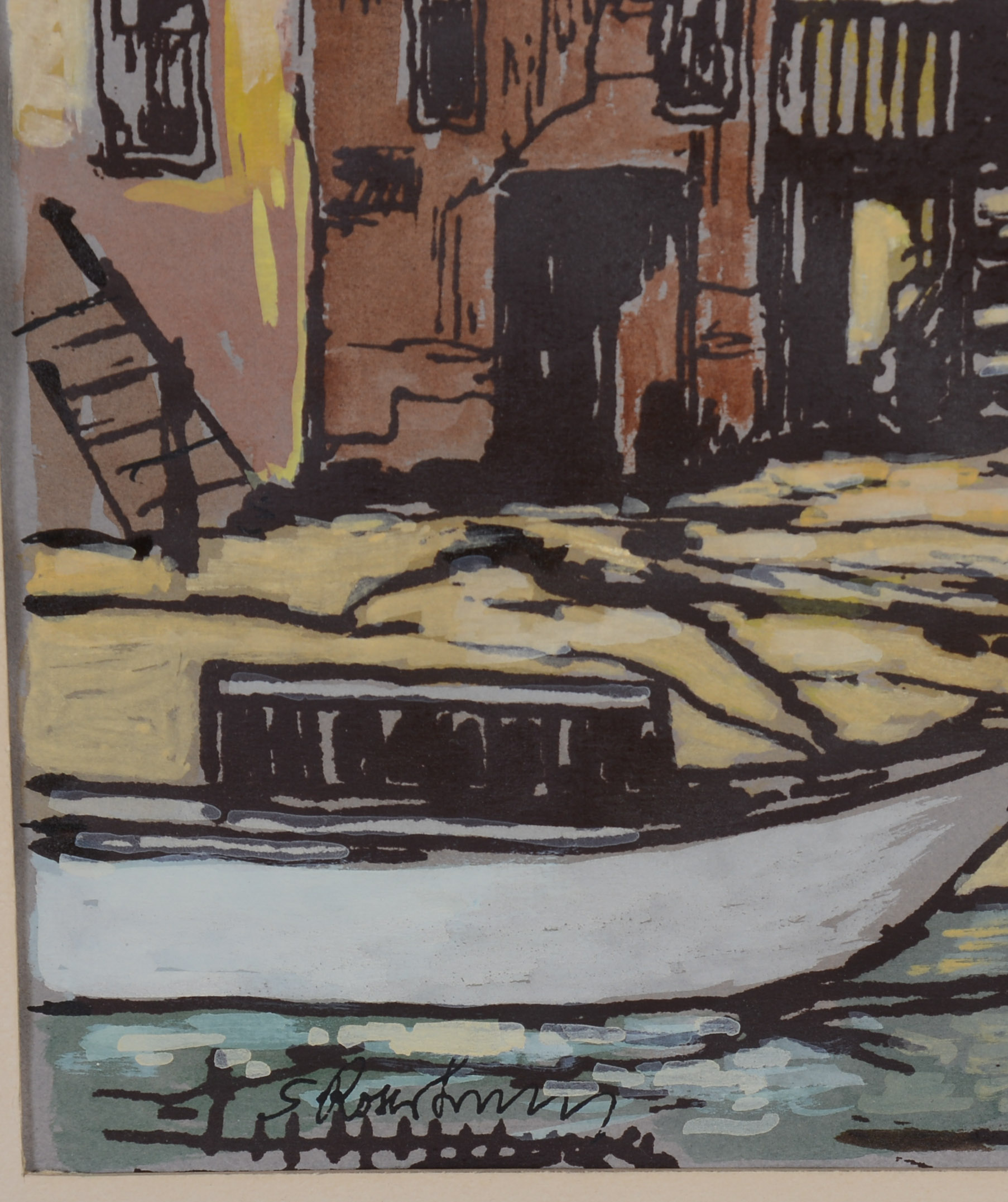 SERGE ROSOLOWSKY. MAINE WHARF.