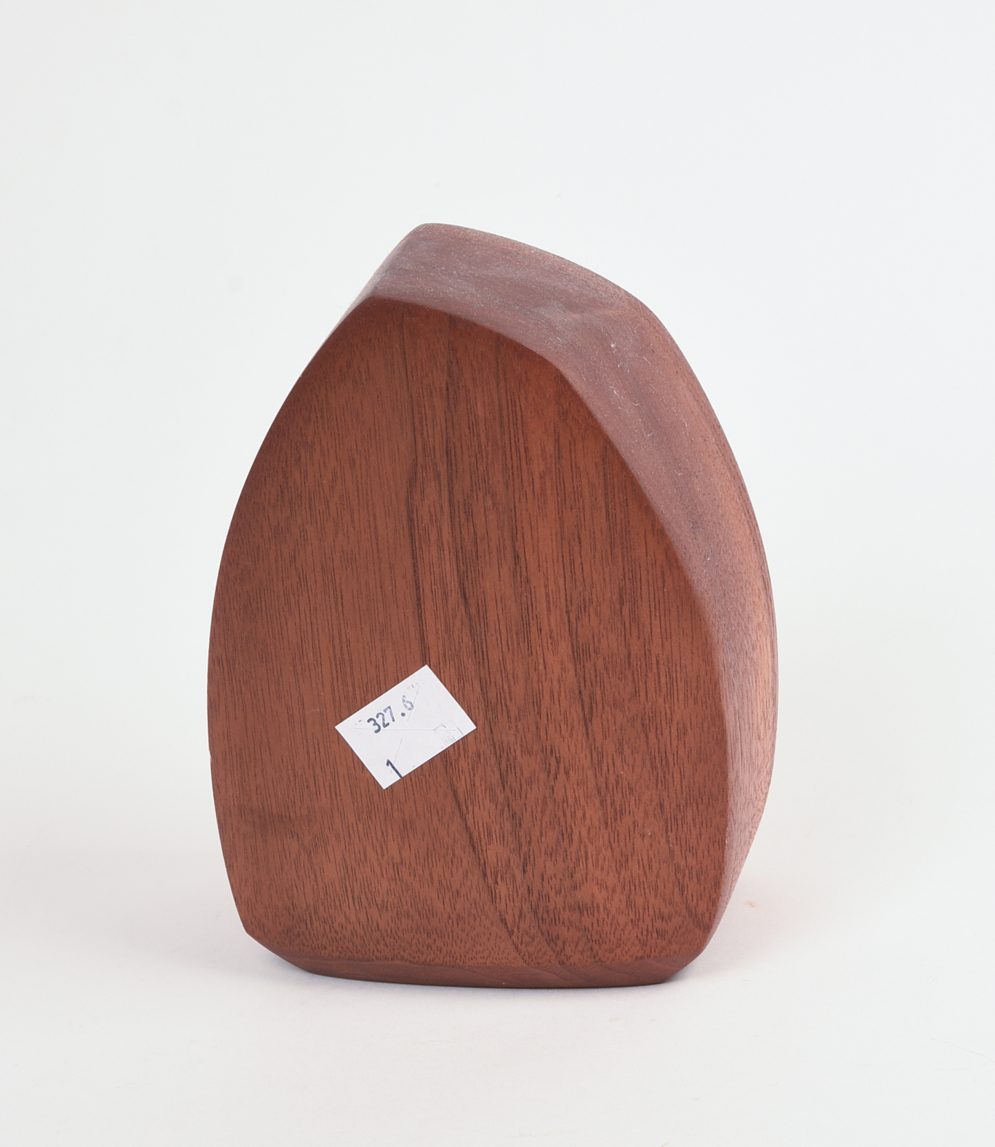 MID CENTURY TEAK DESK CLOCK.