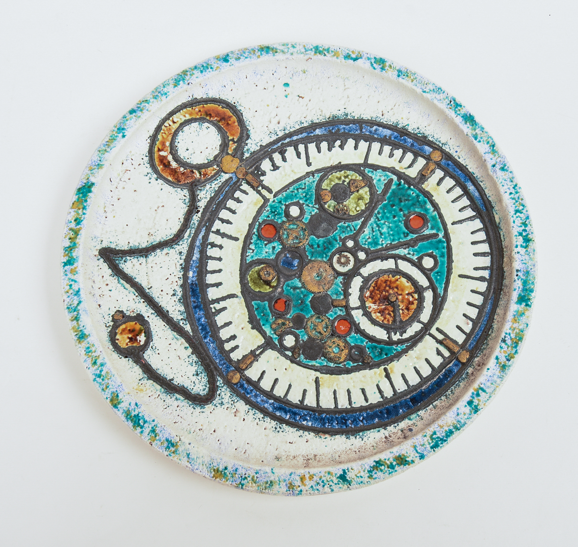 MID CENTURY STUDIO POTTERY PLATTER.
