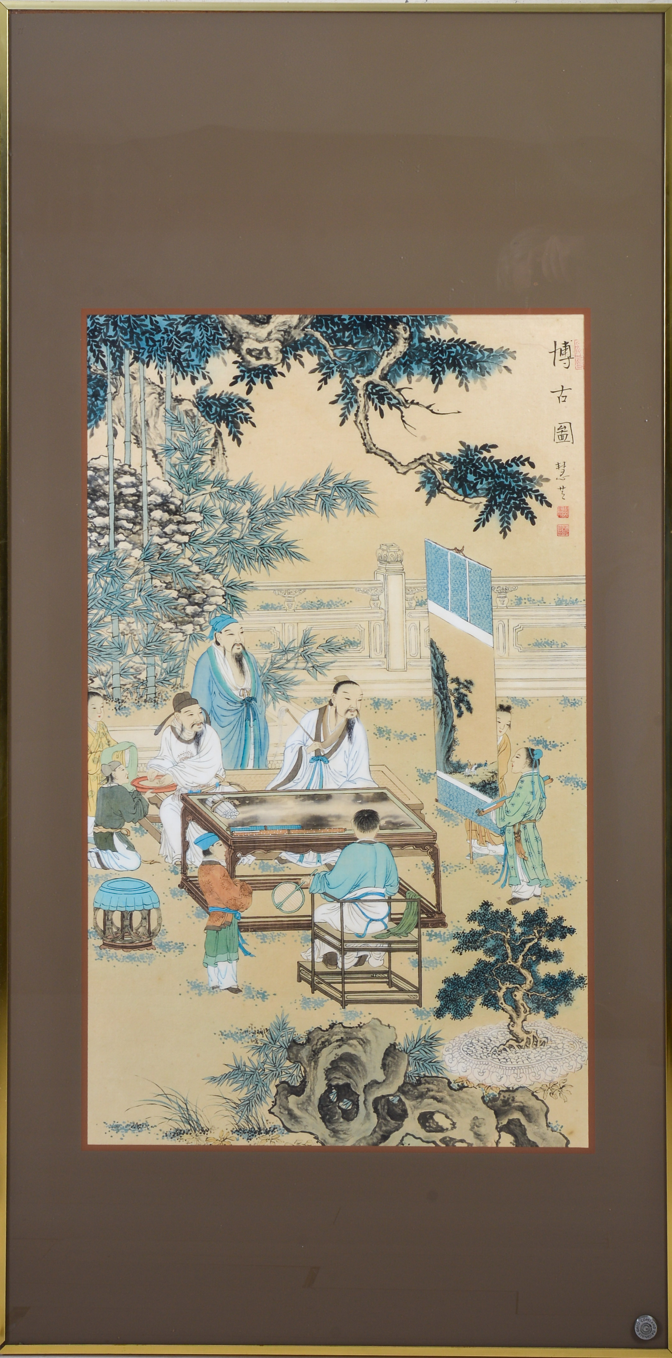 GREG COPELAND ORIGINALS FRAMED CHINESE PAINTING.