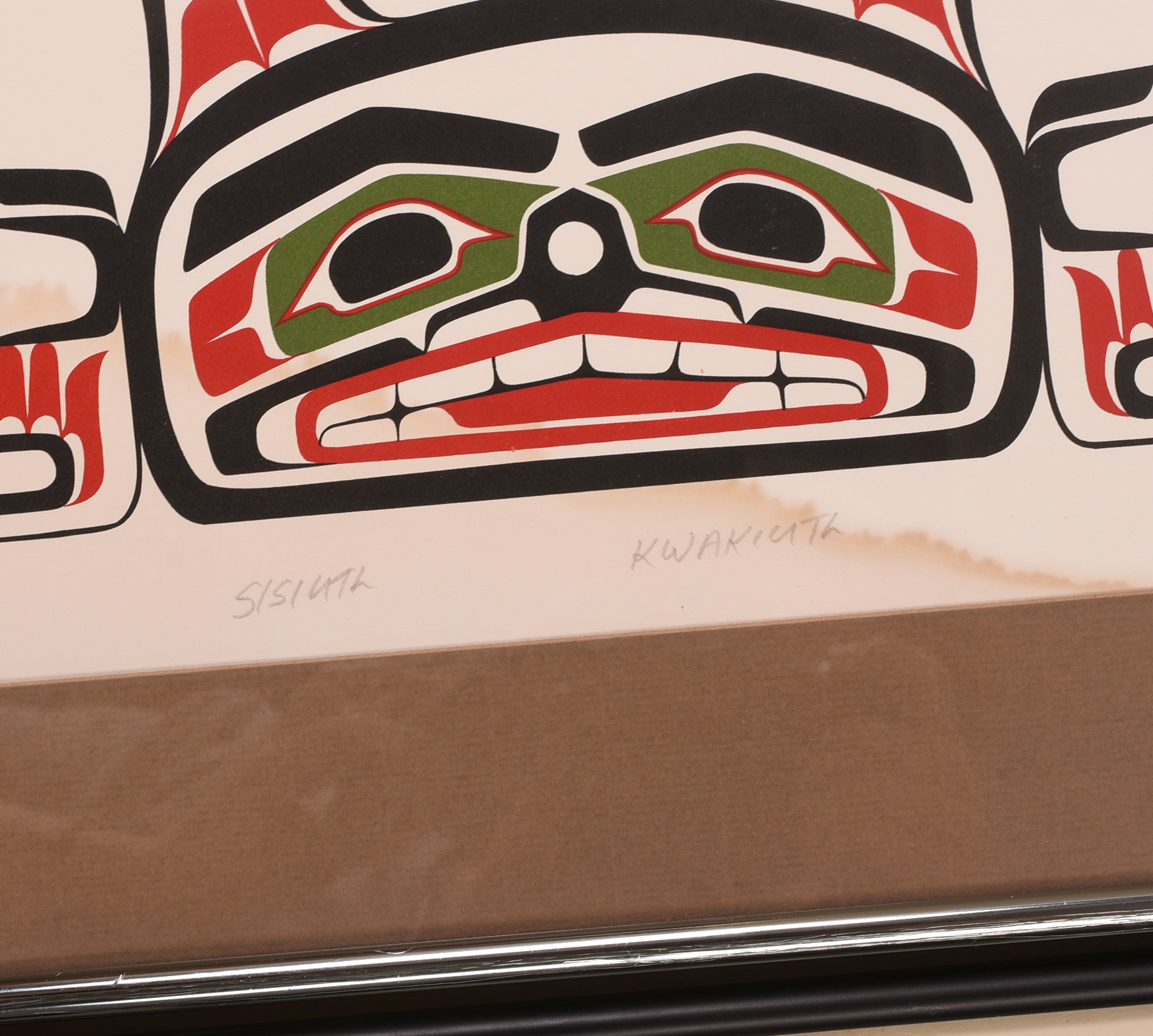 TWO PACIFIC NORTHWEST TRIBAL DESIGN PRINTS.
