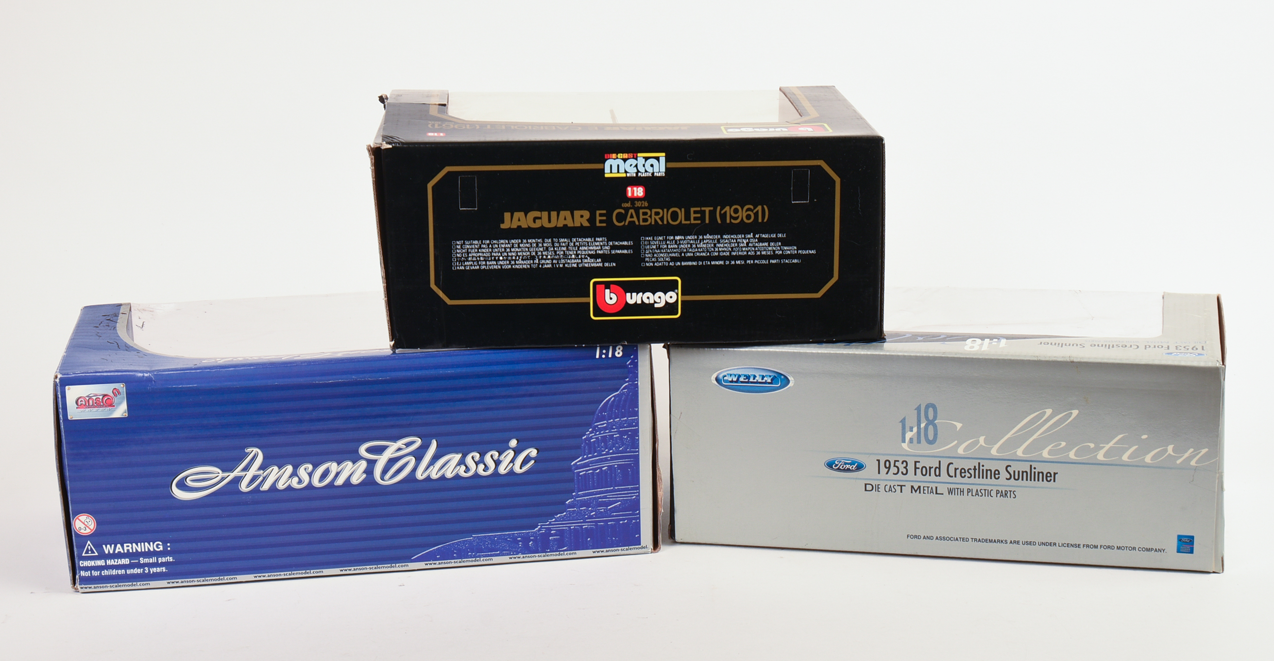 Three Die Cast Model Cars.