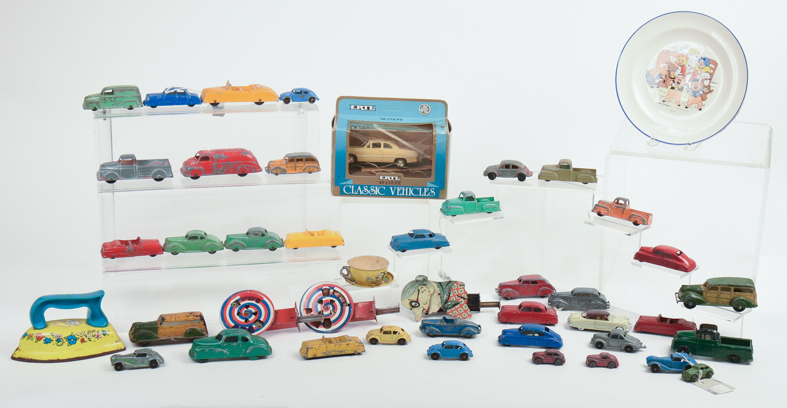 Group of Metal Toy Cars and Others.