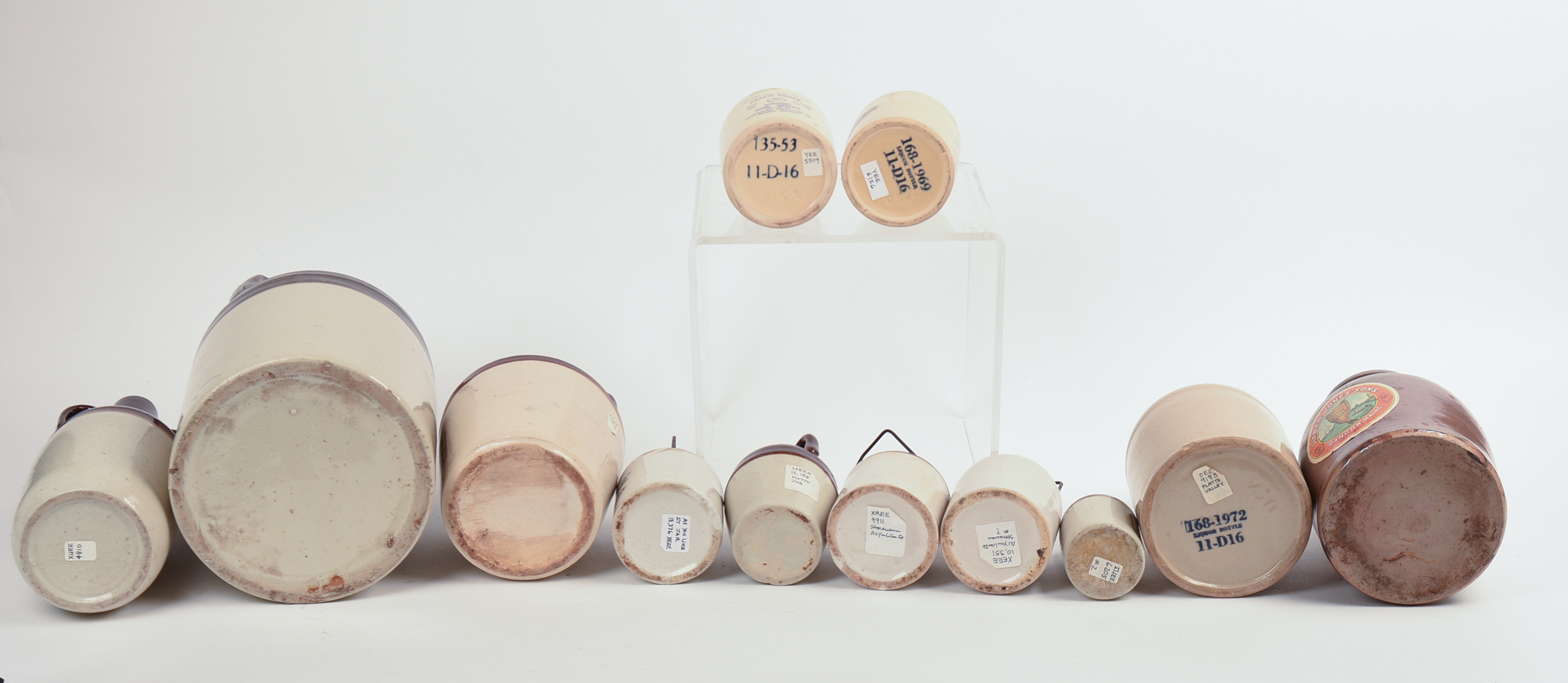 Group of Advertising Crocks.