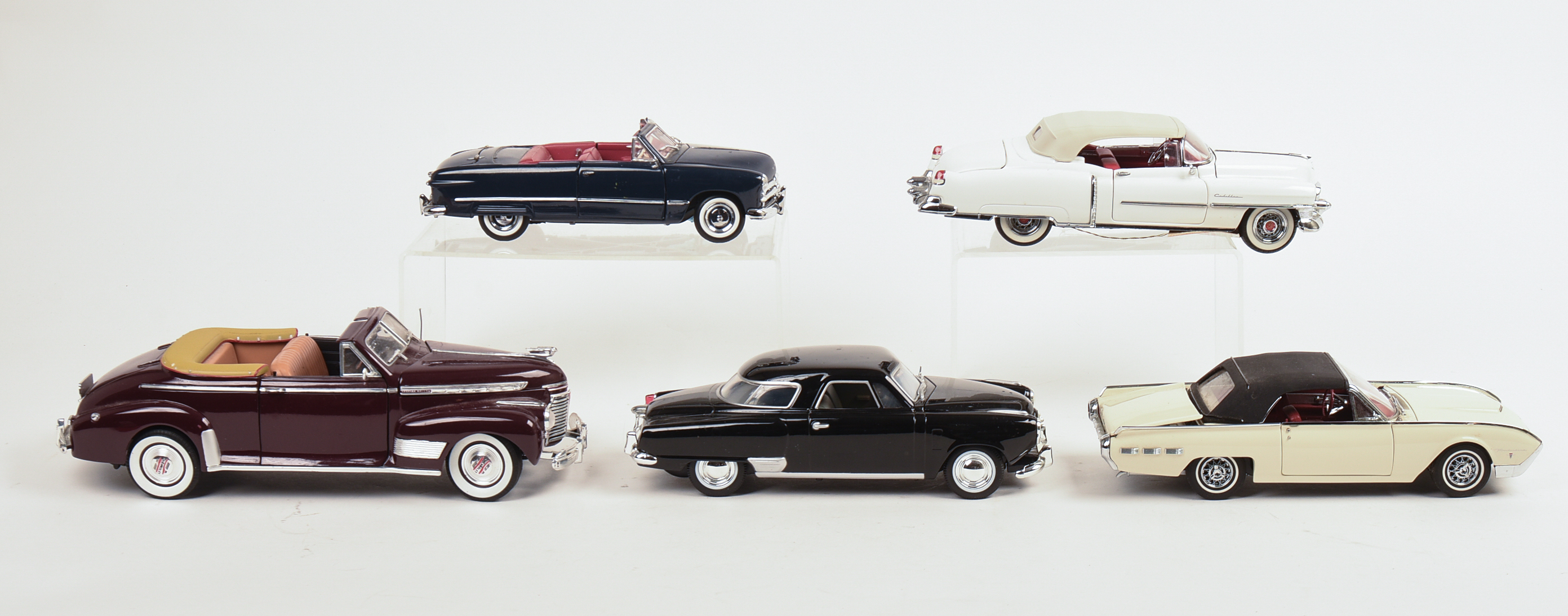 Five Diecast Model Cars.