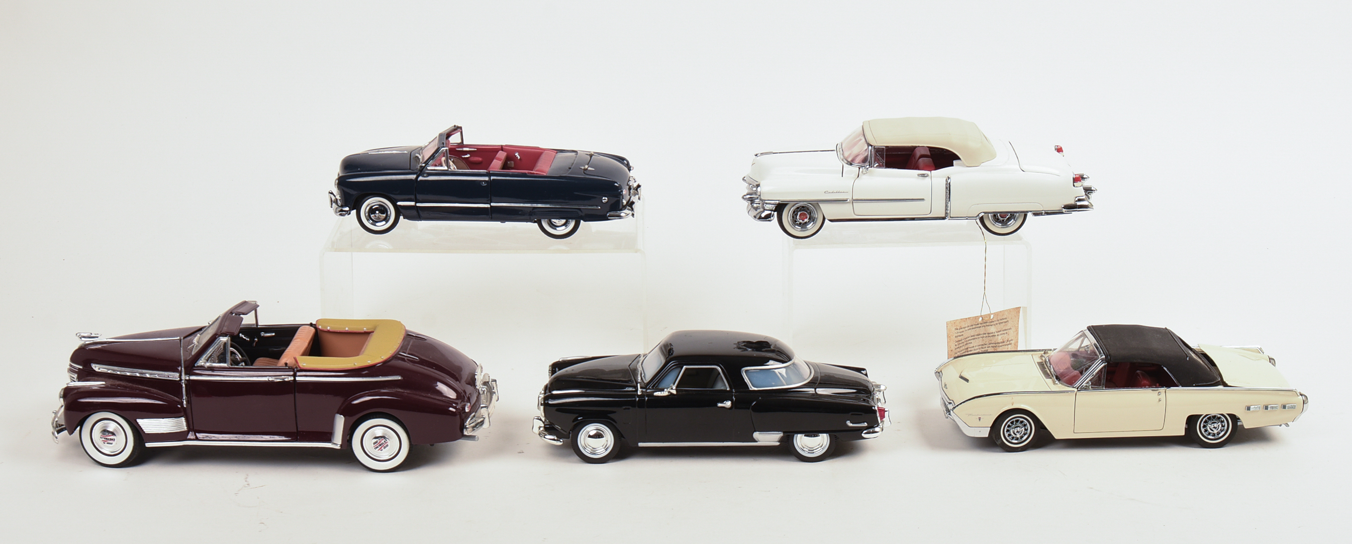 Five Diecast Model Cars.