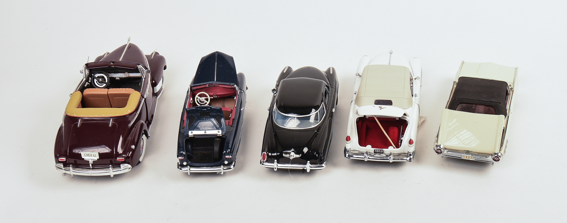 Five Diecast Model Cars.
