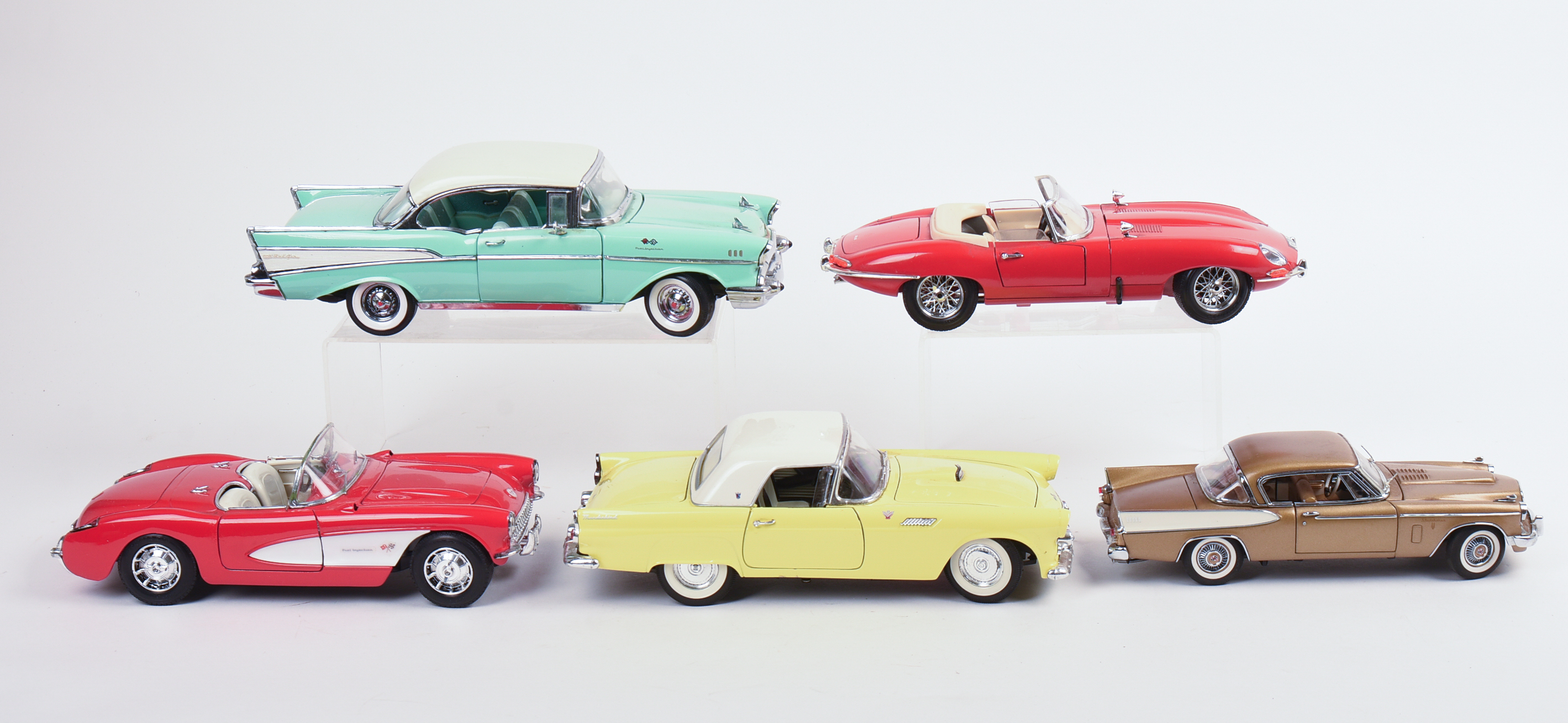 Five Diecast Model Cars.