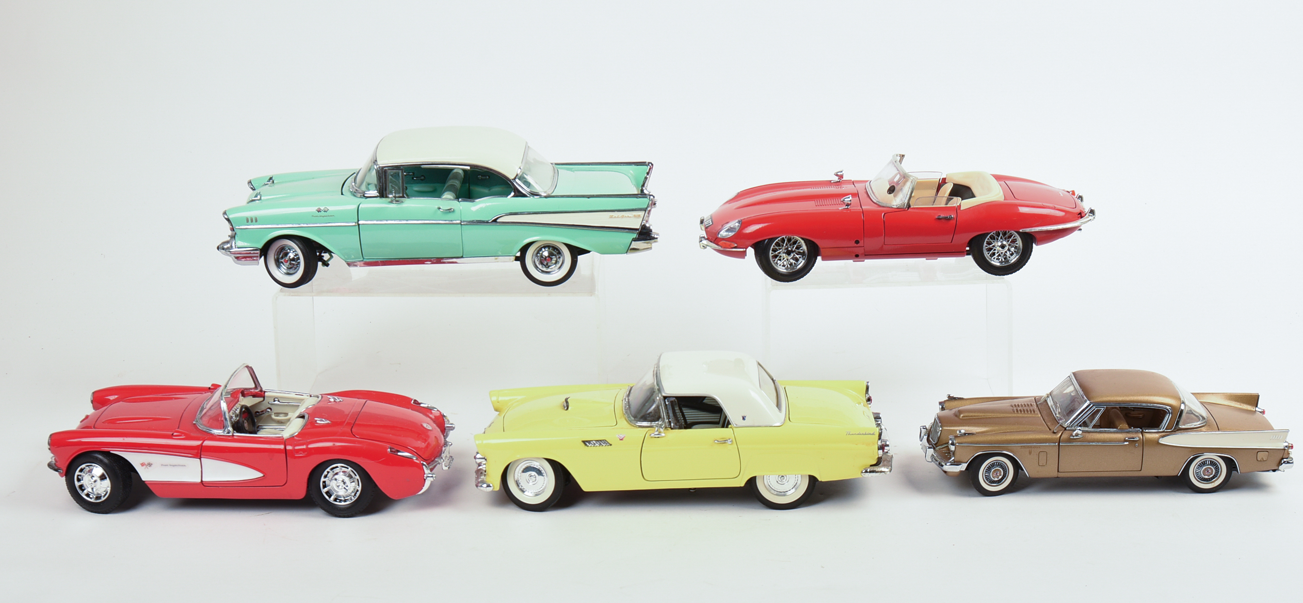 Five Diecast Model Cars.