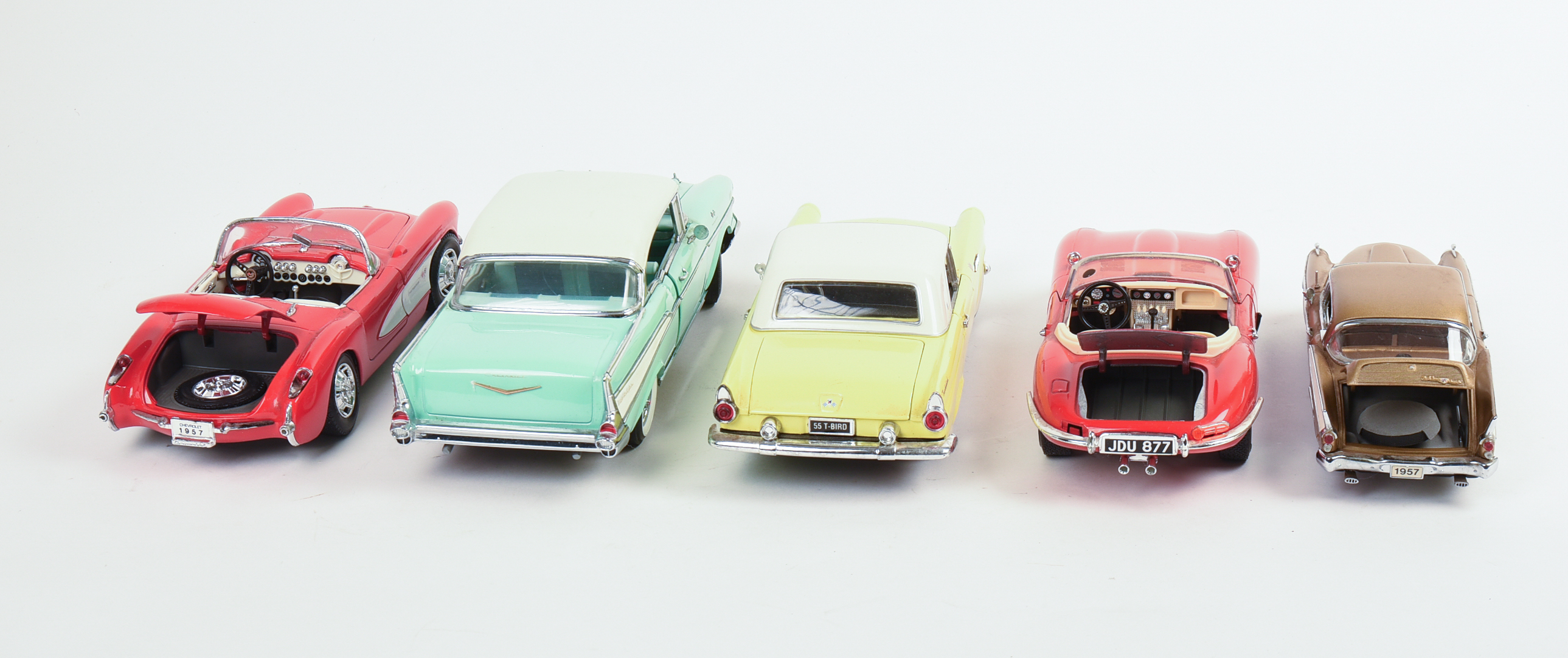 Five Diecast Model Cars.