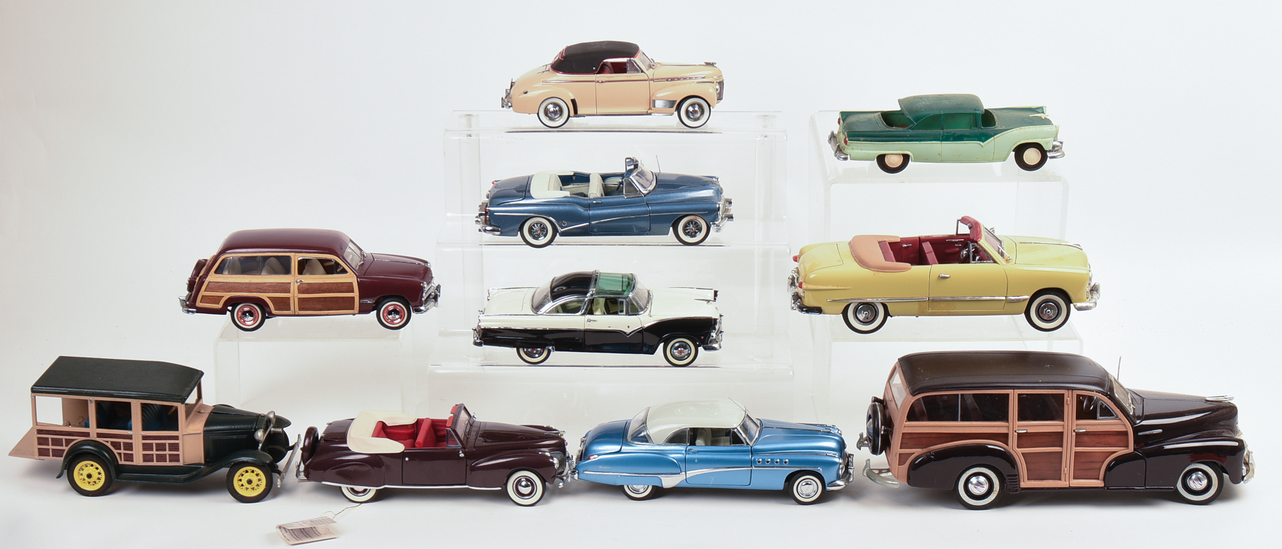 Ten Diecast Model Cars.