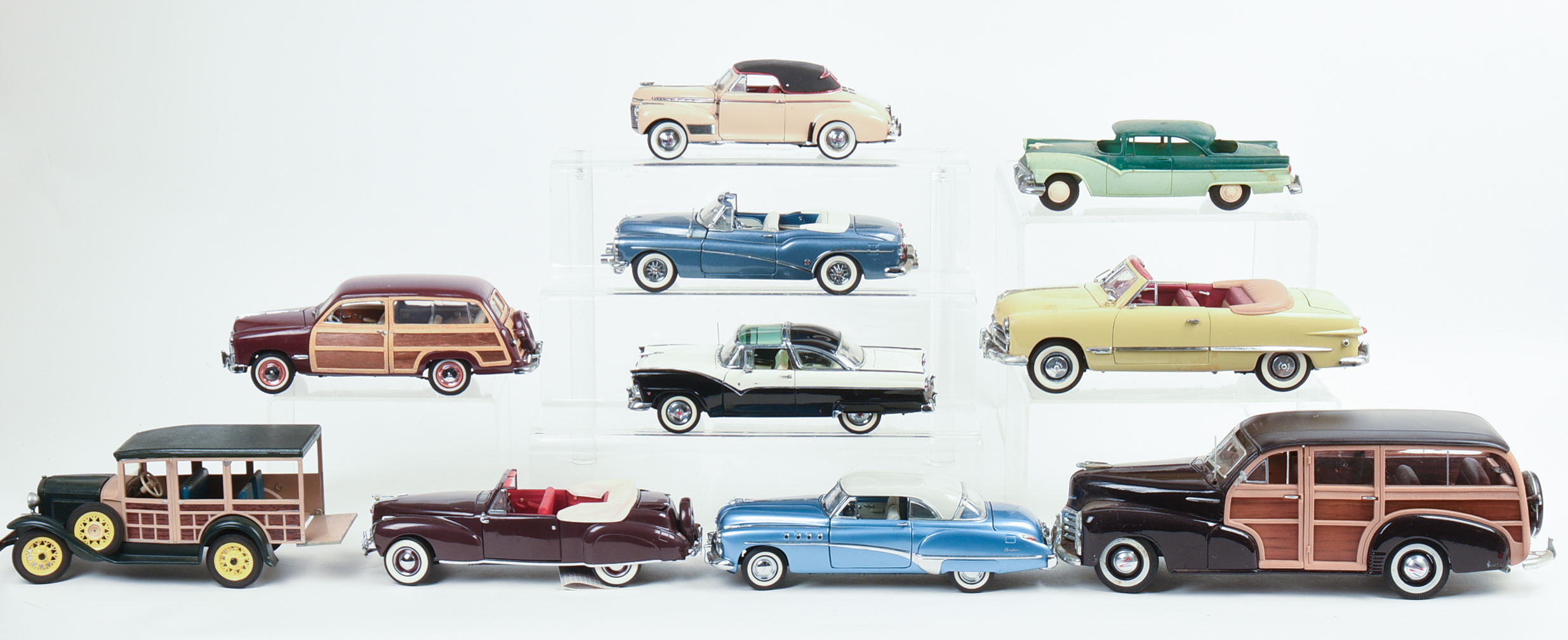Ten Diecast Model Cars.