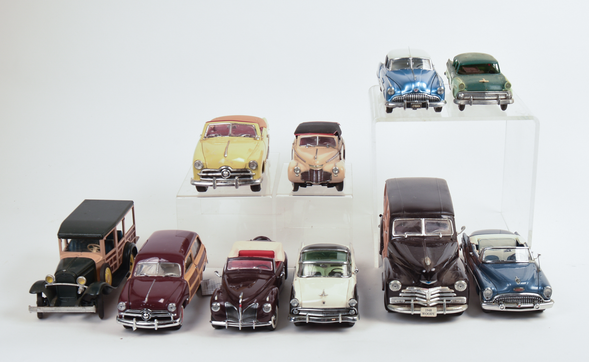 Ten Diecast Model Cars.