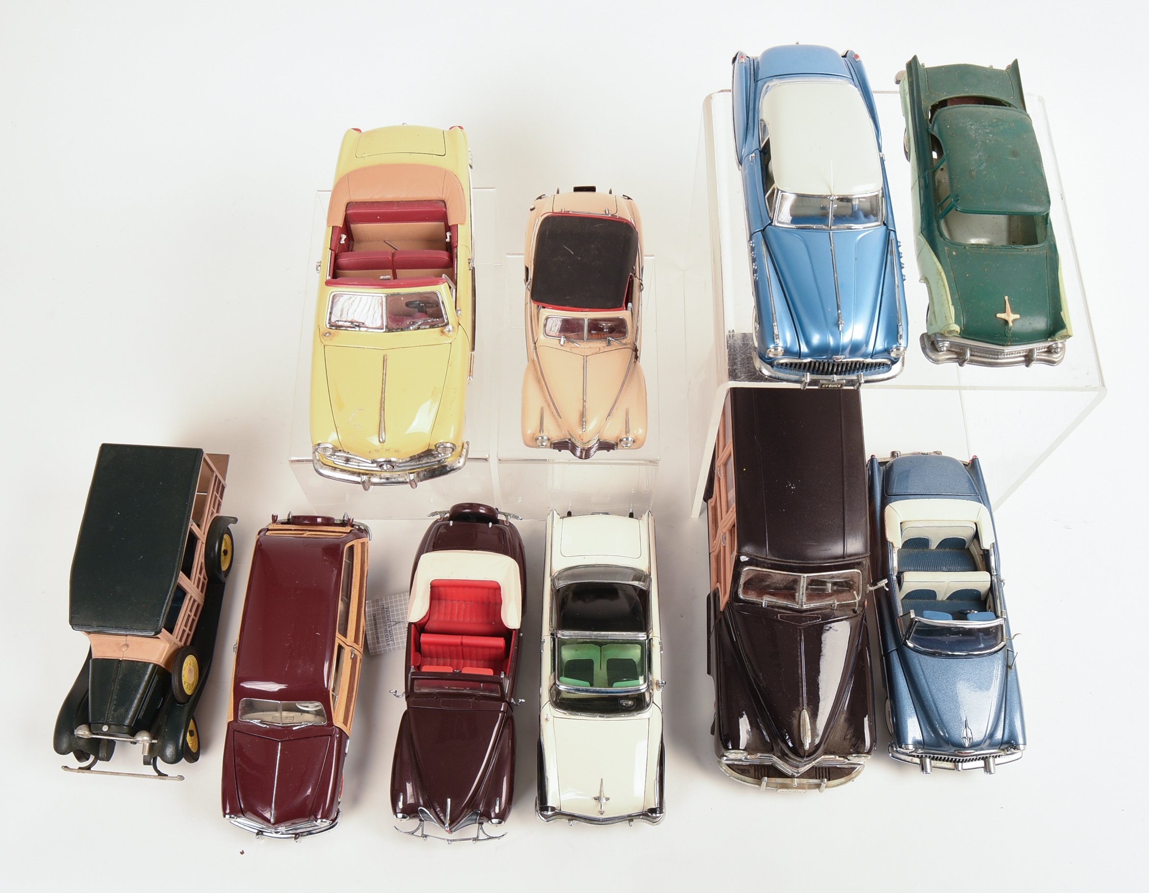 Ten Diecast Model Cars.