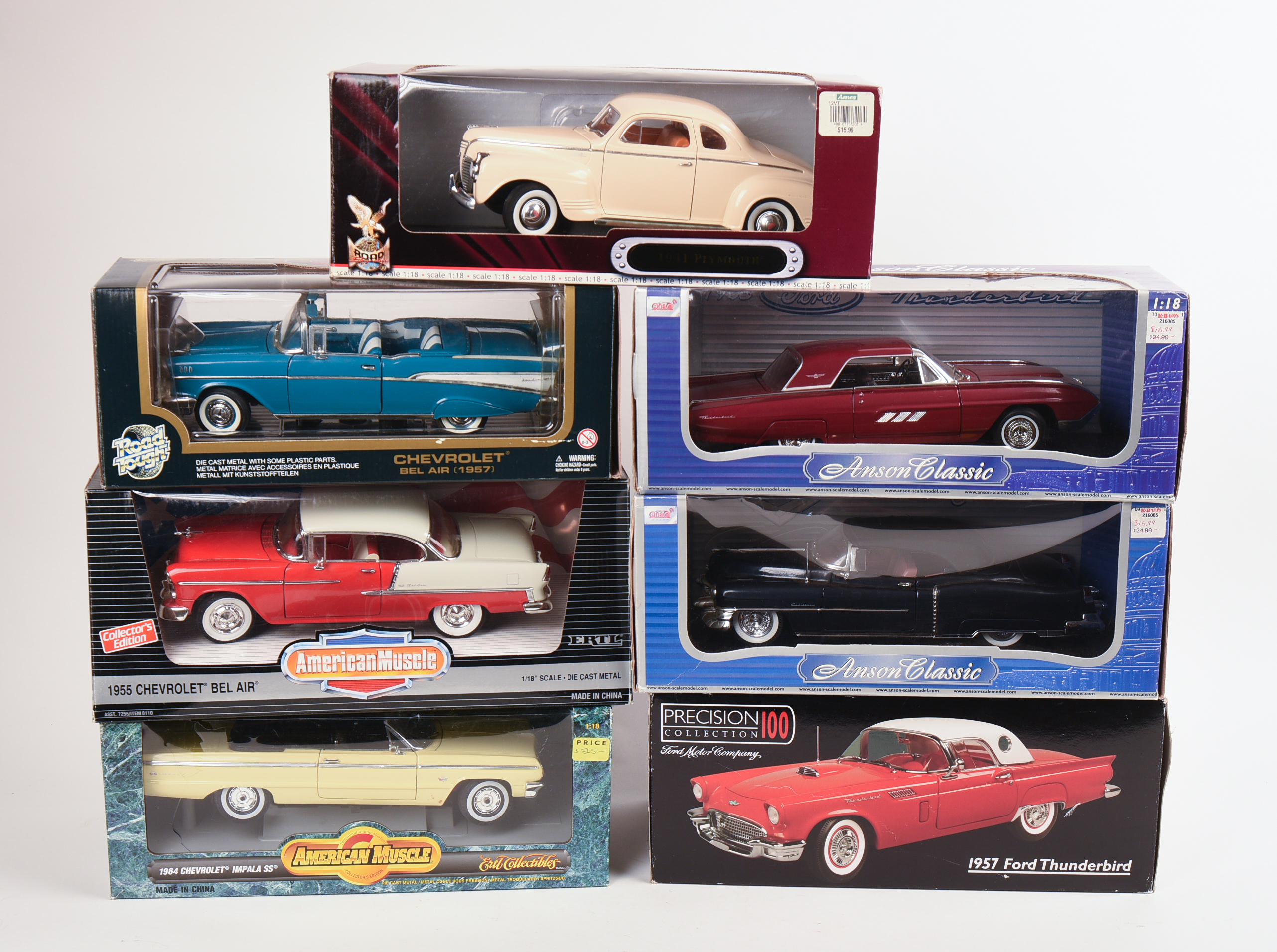Nine Diecast Model Cars.