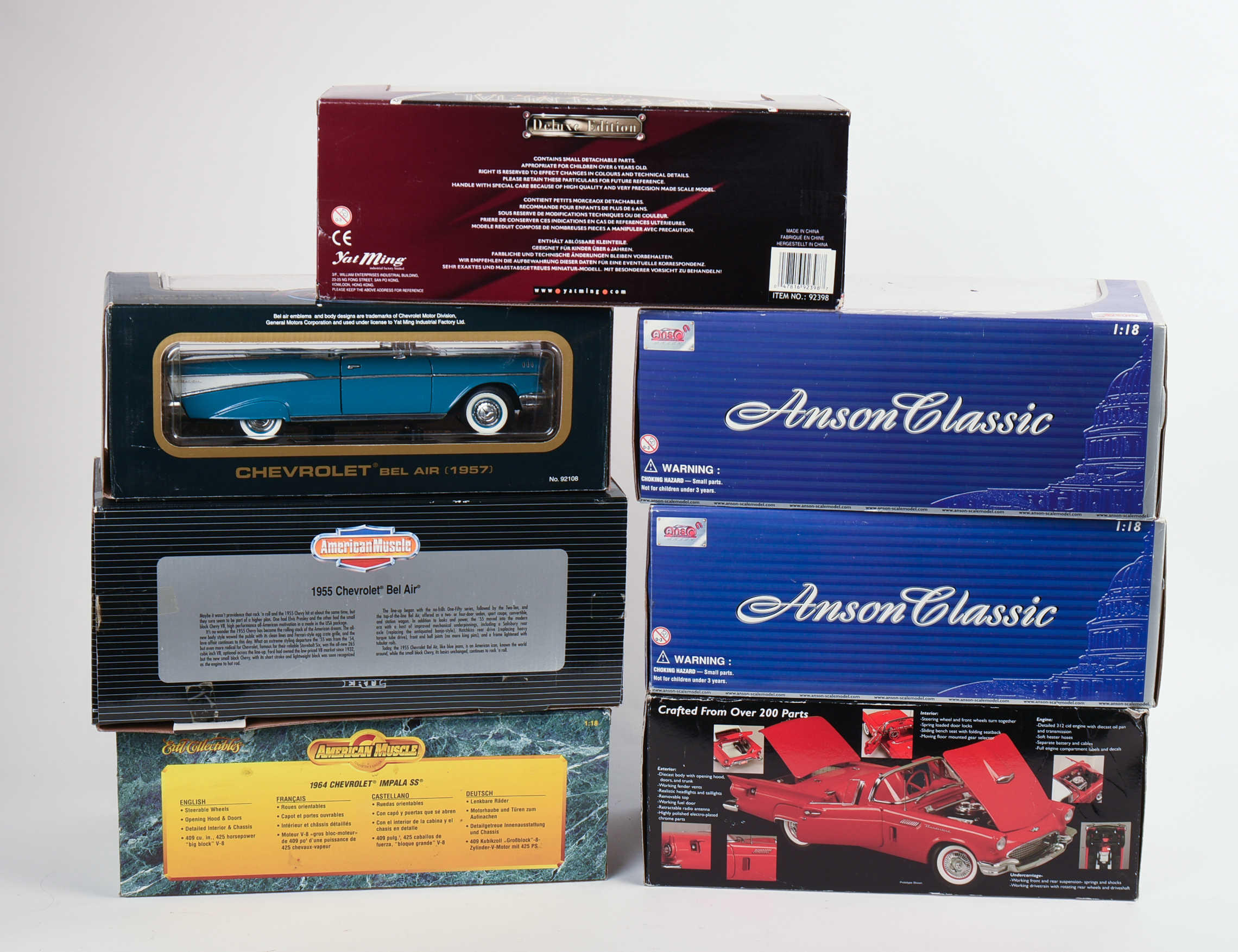 Nine Diecast Model Cars.