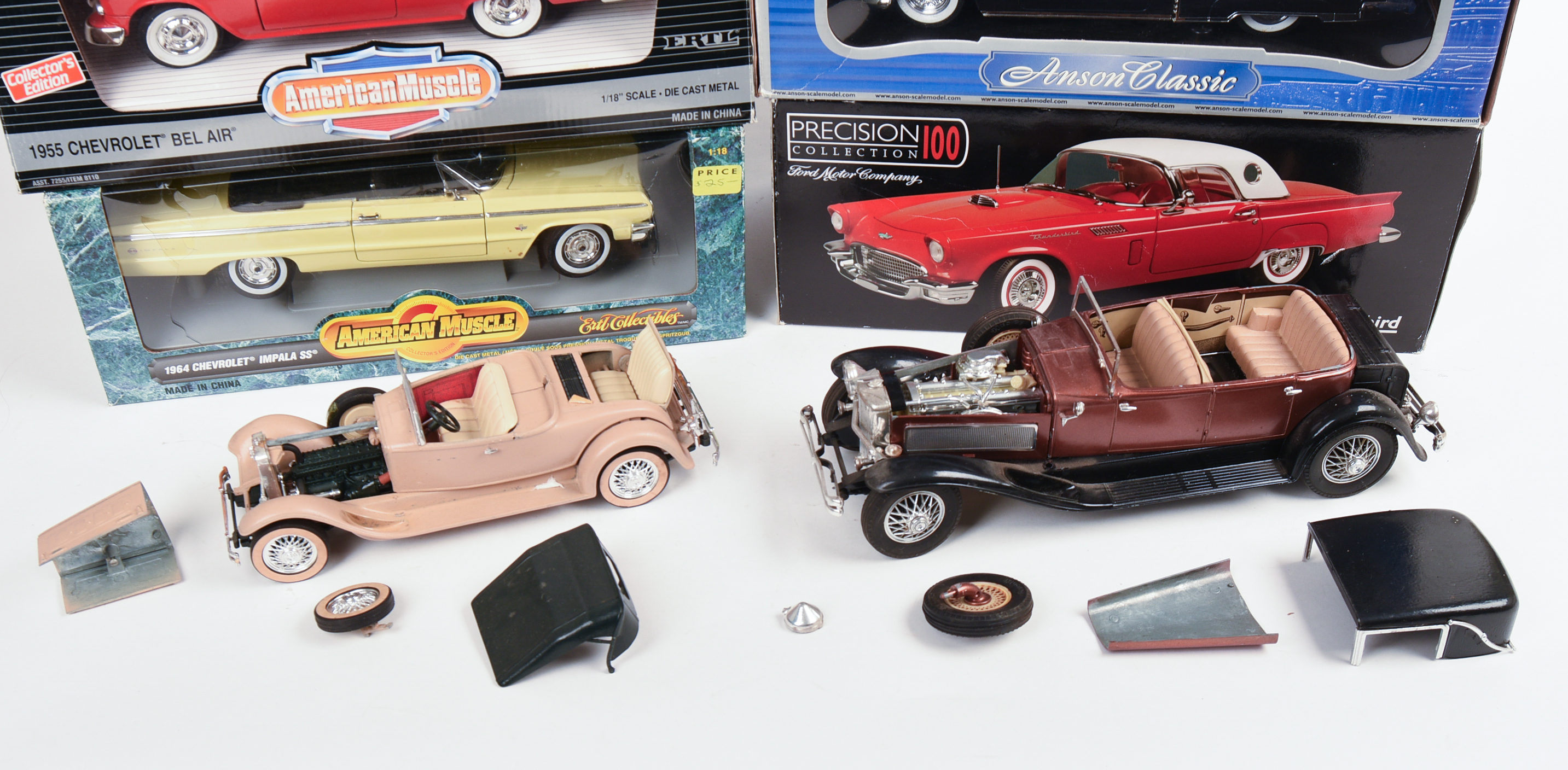 Nine Diecast Model Cars.