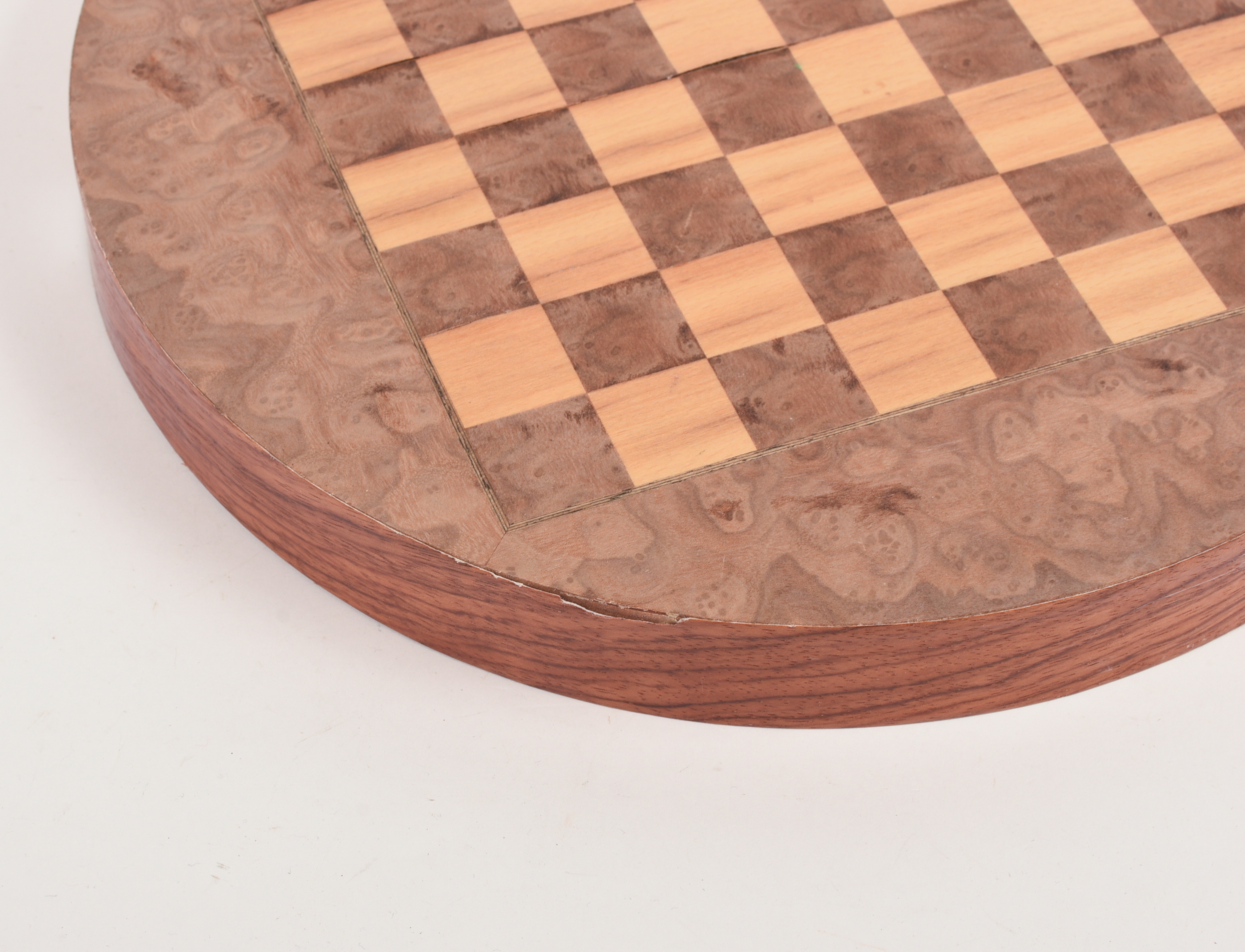 Burlwood Chess Set.