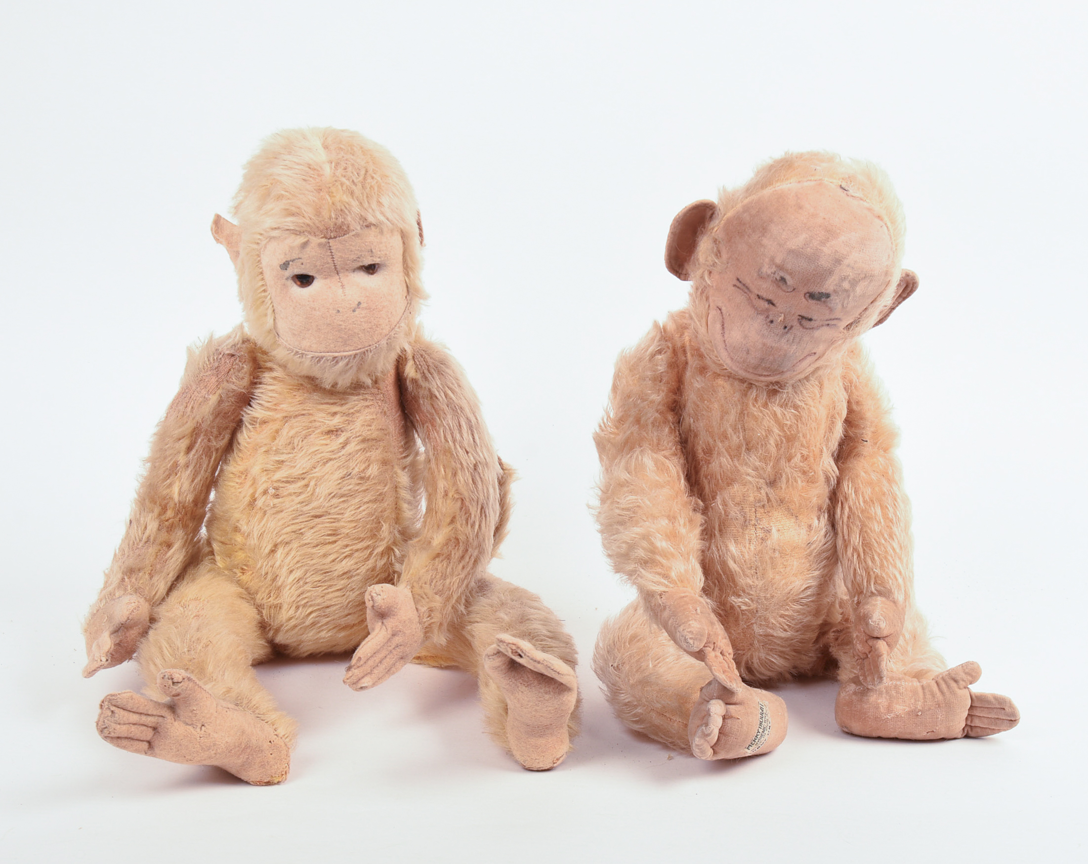 Pair of Articulated Monkey Dolls.