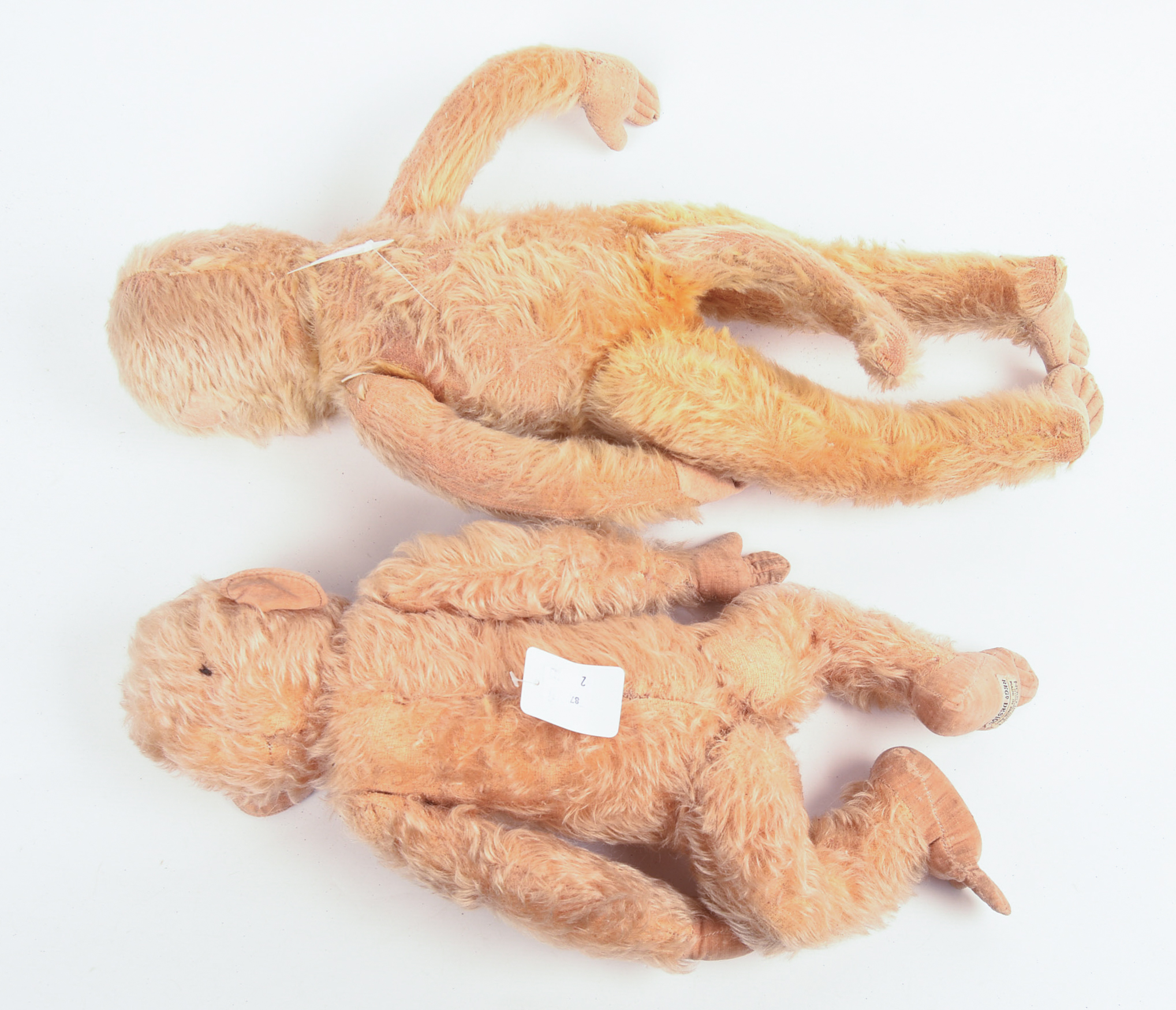 Pair of Articulated Monkey Dolls.