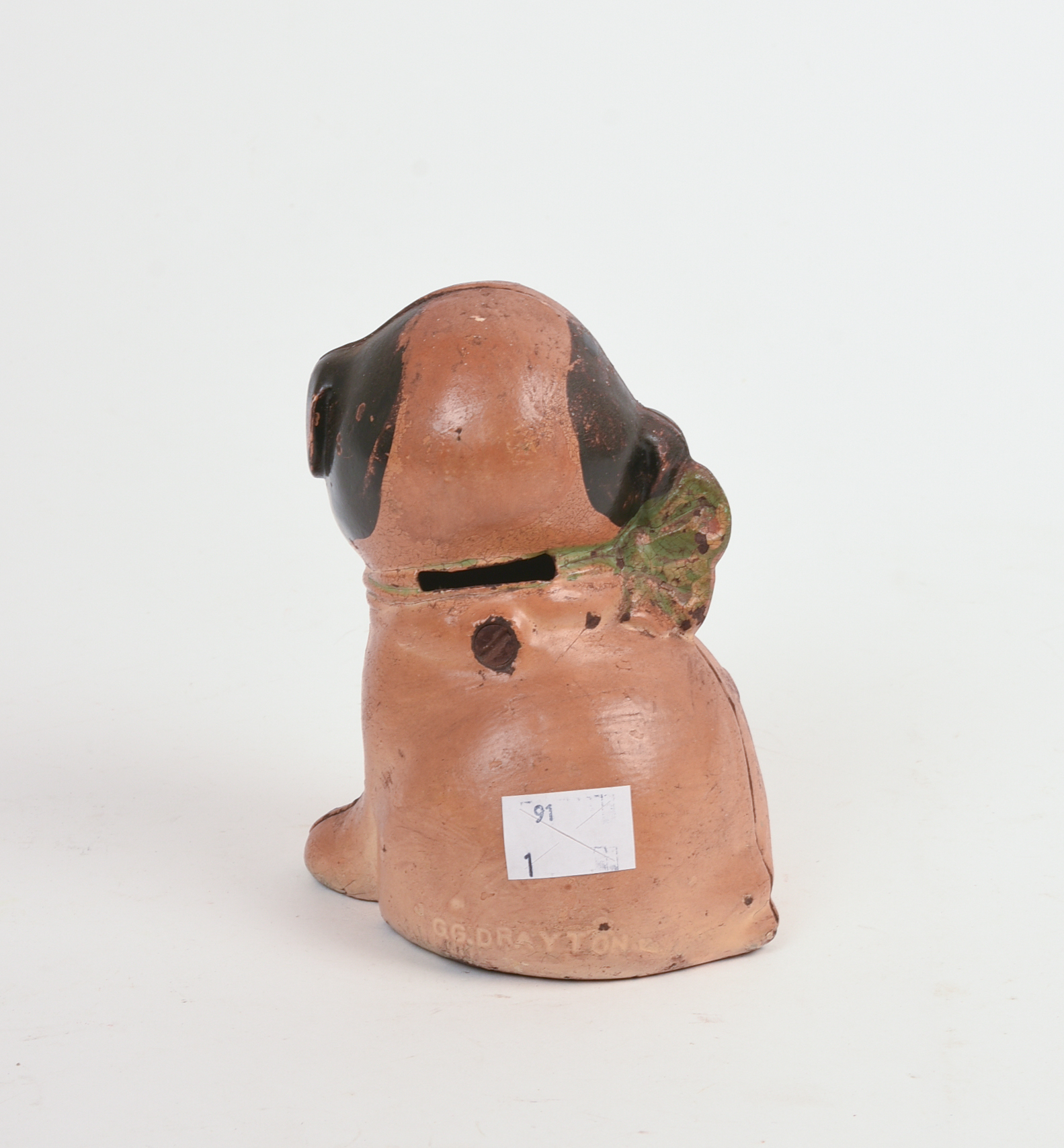 GG Drayton Cast Iron Dog Bank.