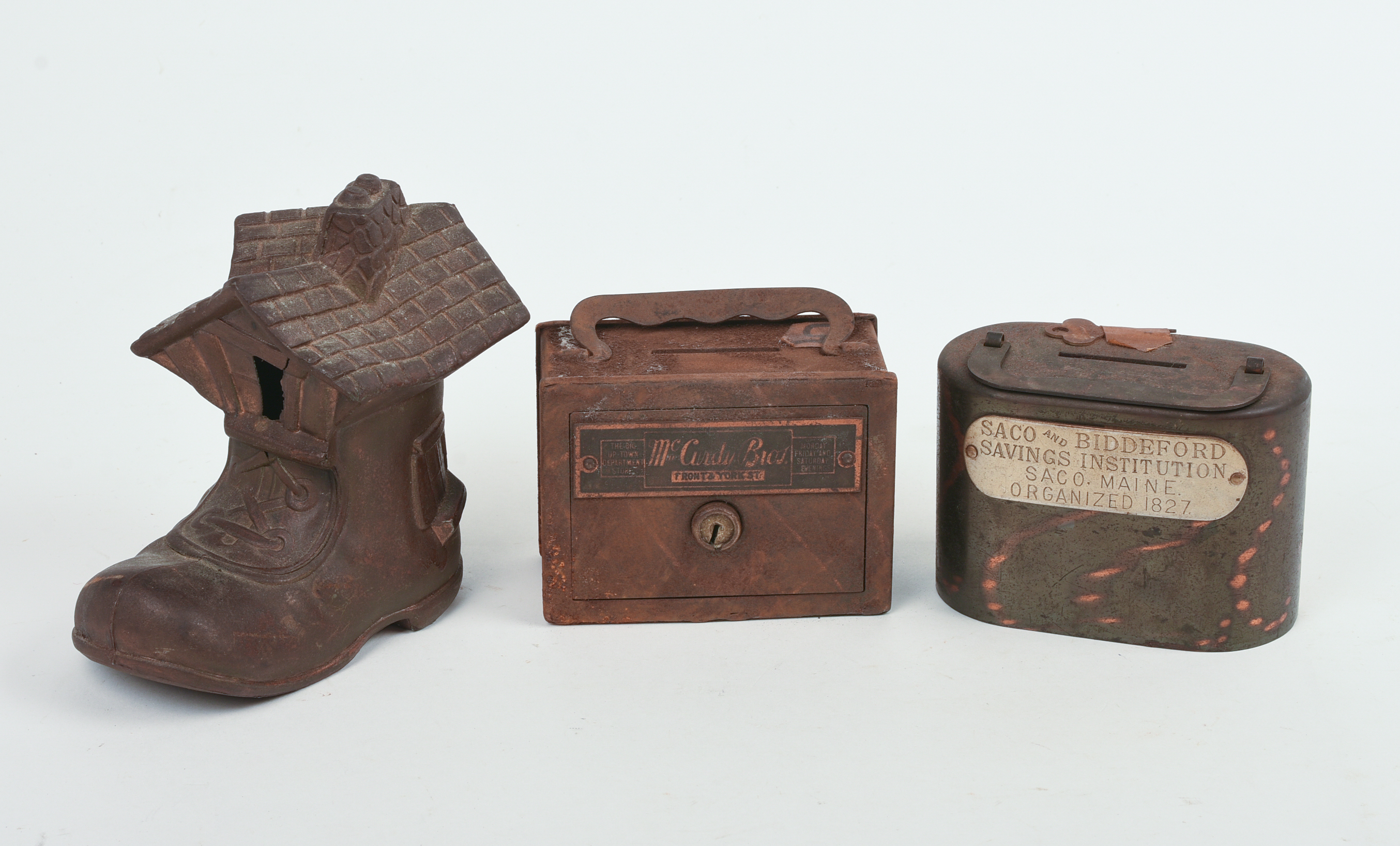 Three Metal Banks.