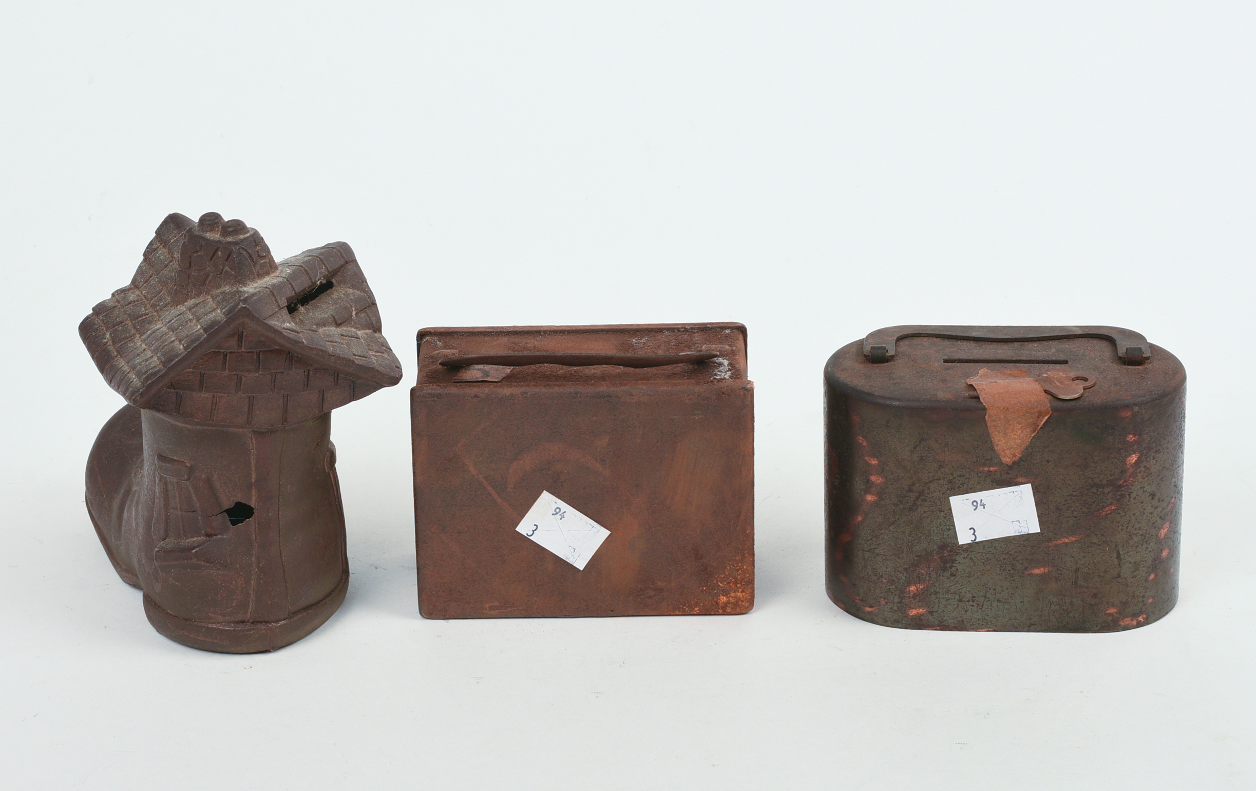 Three Metal Banks.