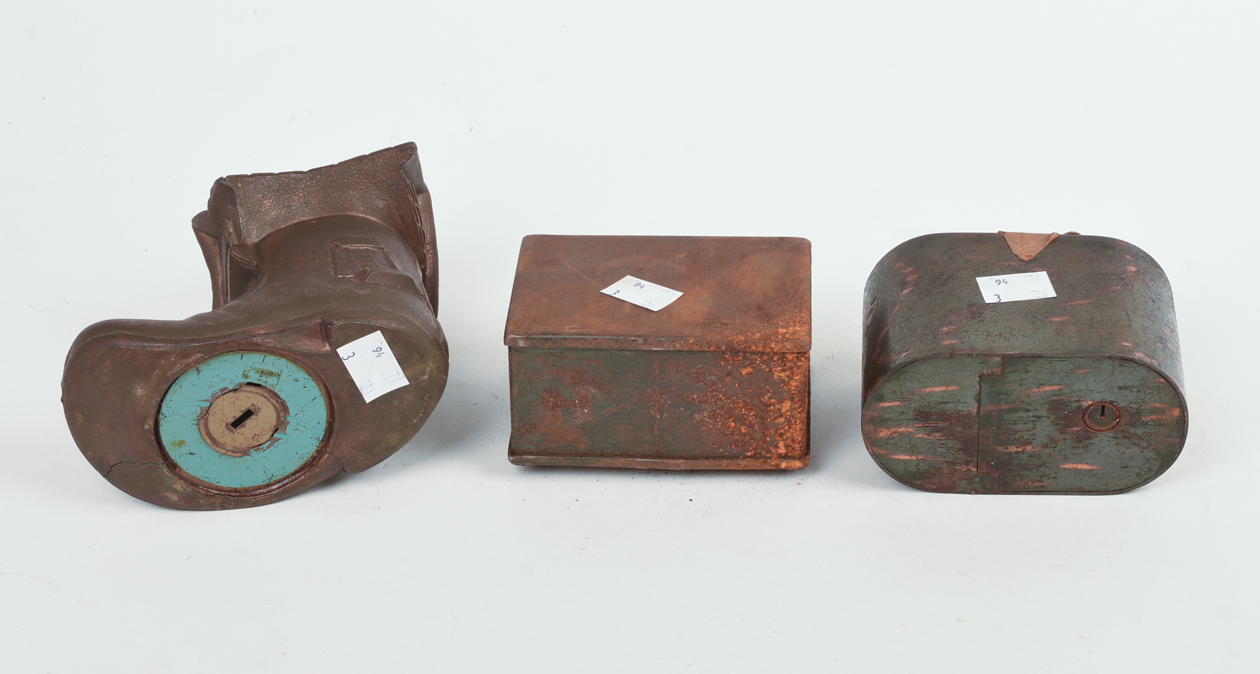 Three Metal Banks.