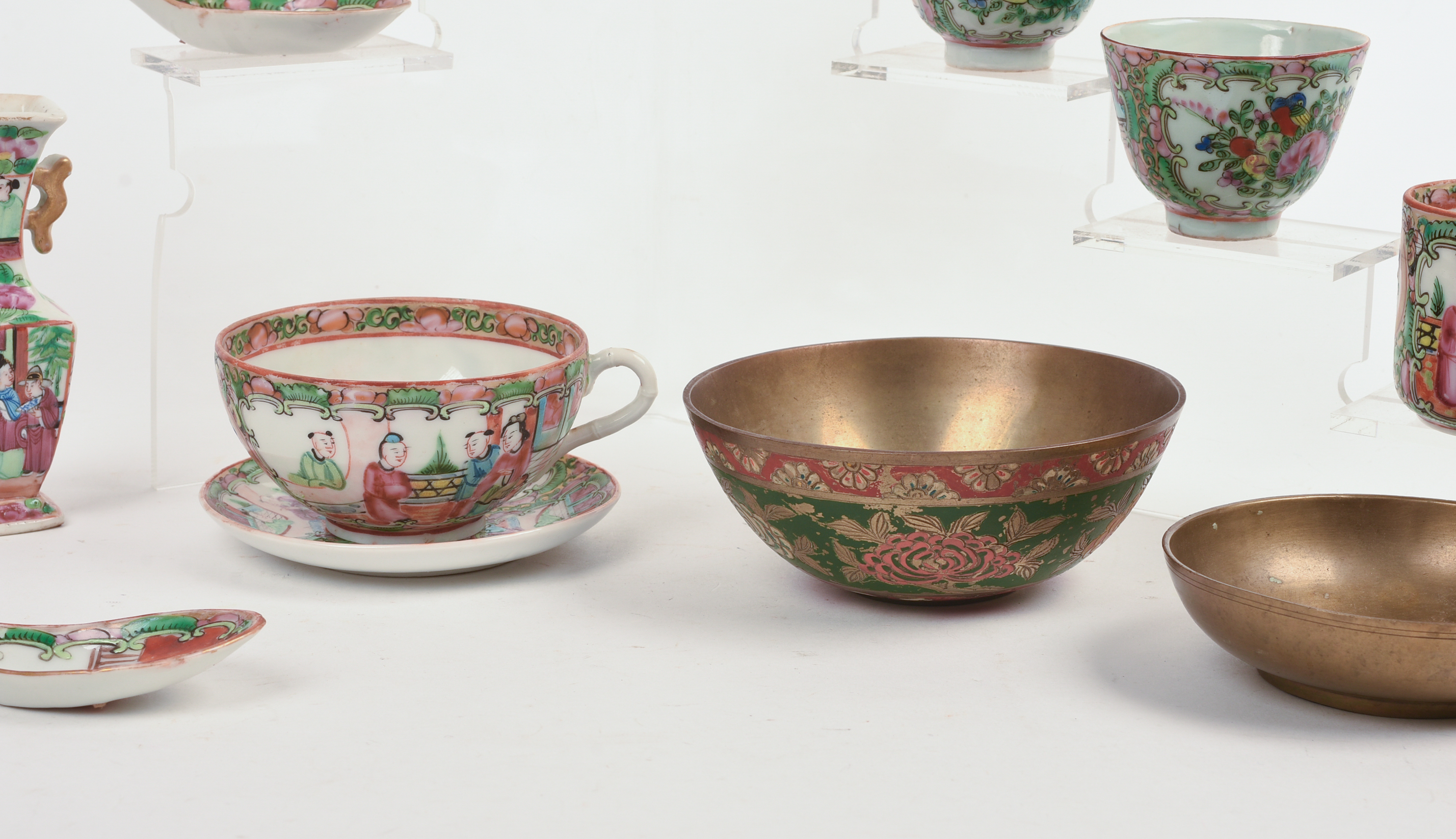Group of Chinese Rose Medallion Porcelain.