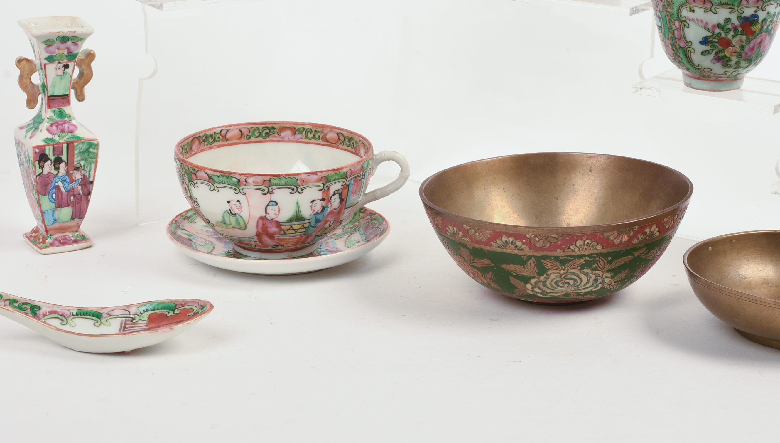 Group of Chinese Rose Medallion Porcelain.
