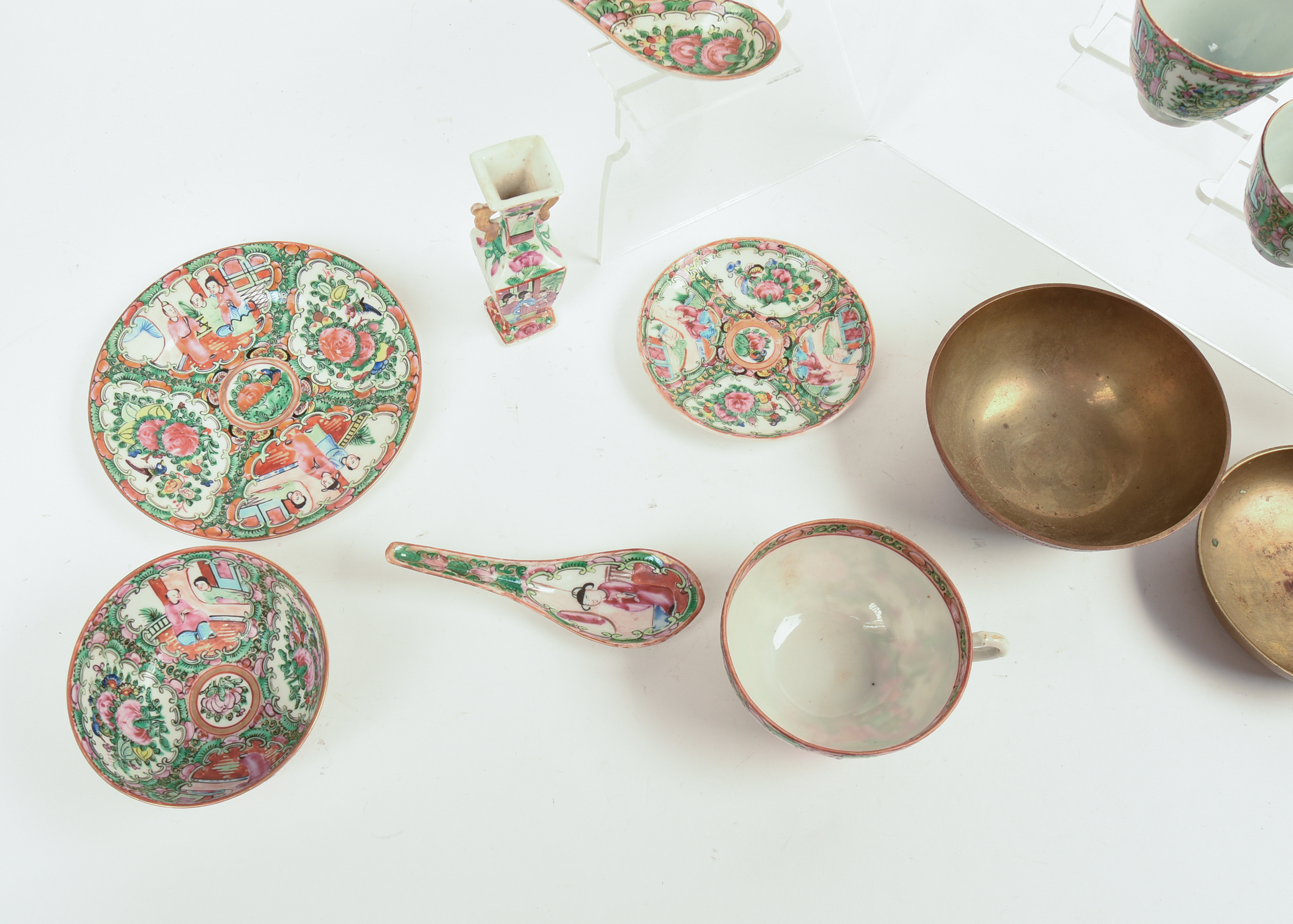 Group of Chinese Rose Medallion Porcelain.