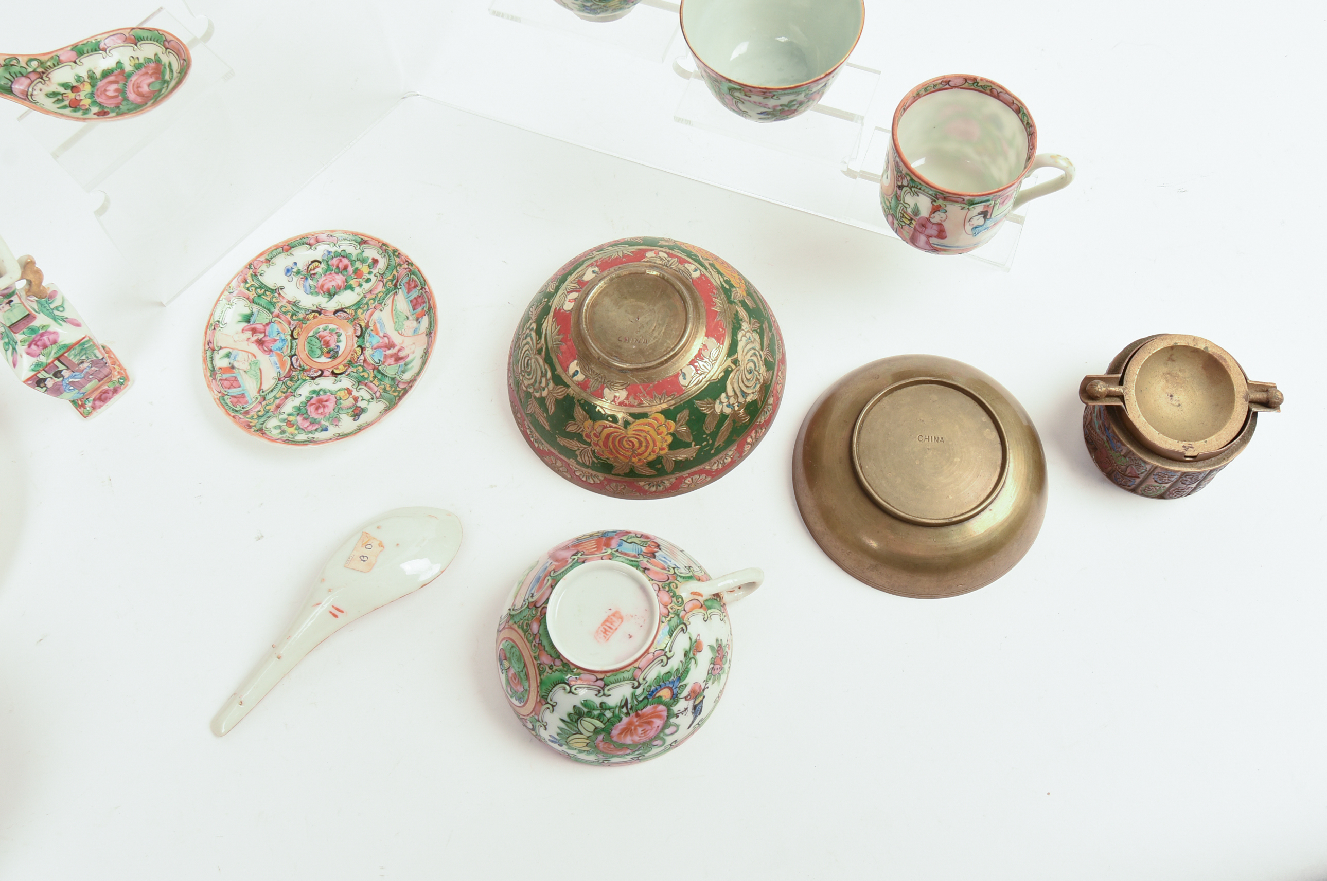 Group of Chinese Rose Medallion Porcelain.